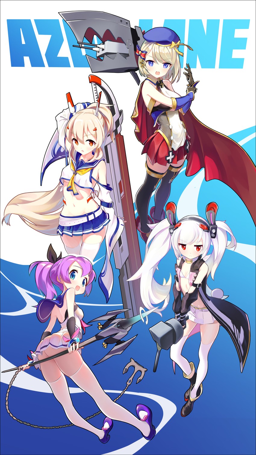 Adorable Starters (Z23, Ayanami, Laffey, Javelin) r/AzureLane