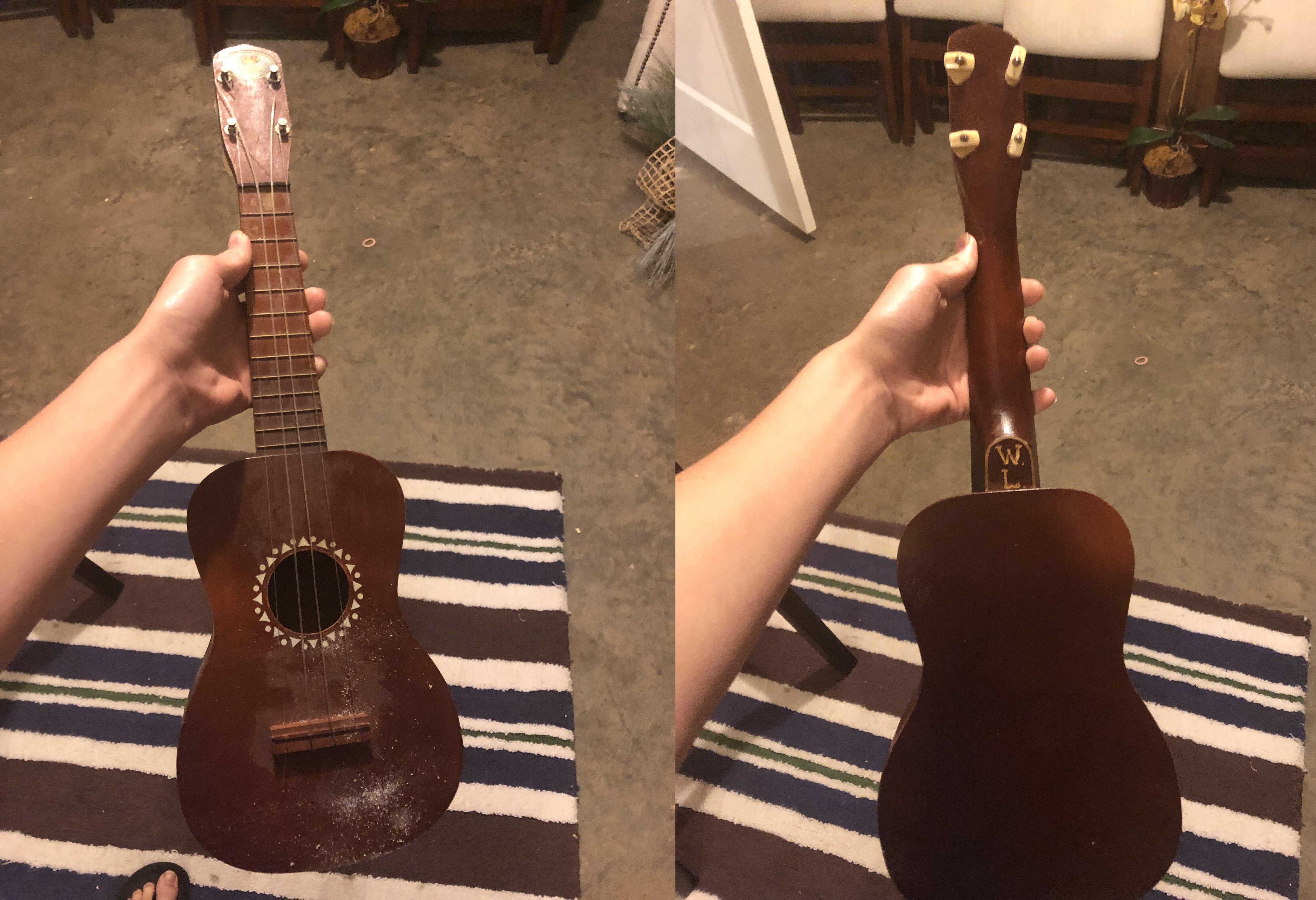 I found my grandfathers old ukulele from when he used to play in a