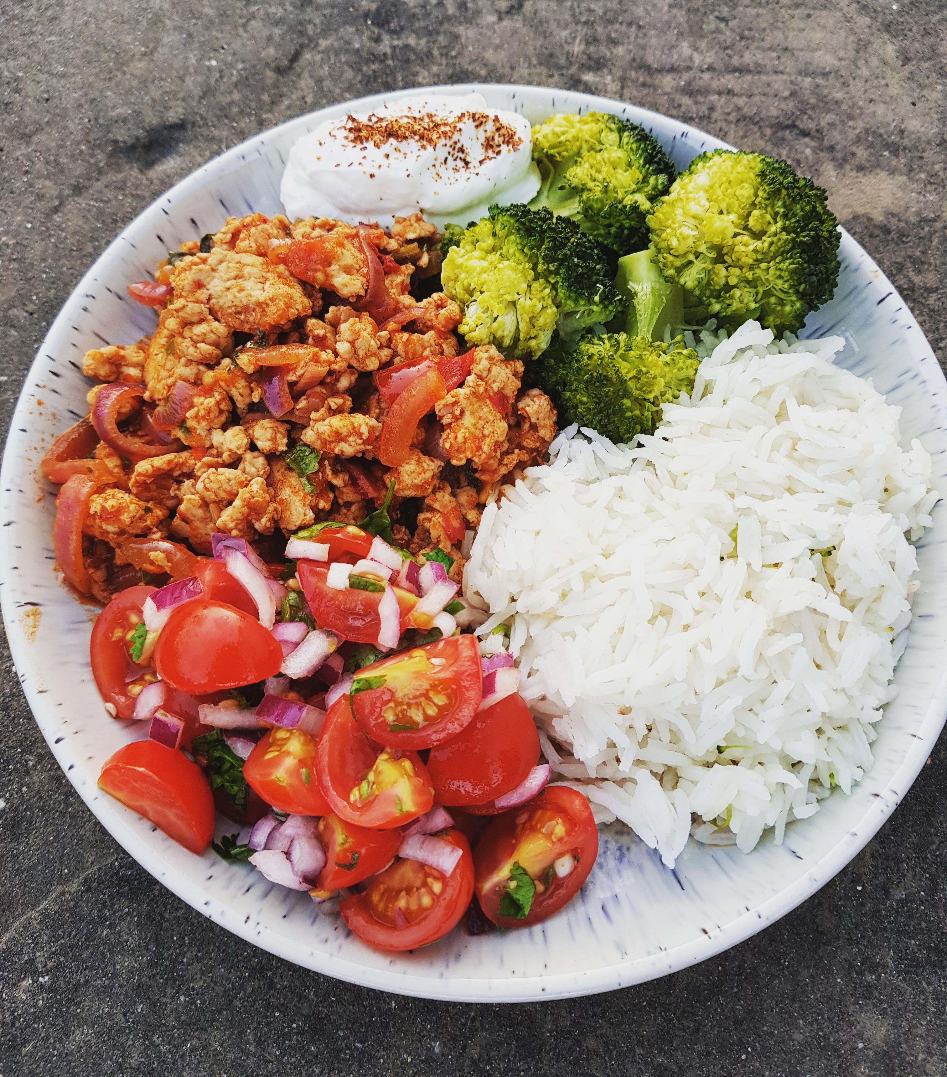 Spicy ground turkey & salsa recipe (macros included) r/MealPrepSunday