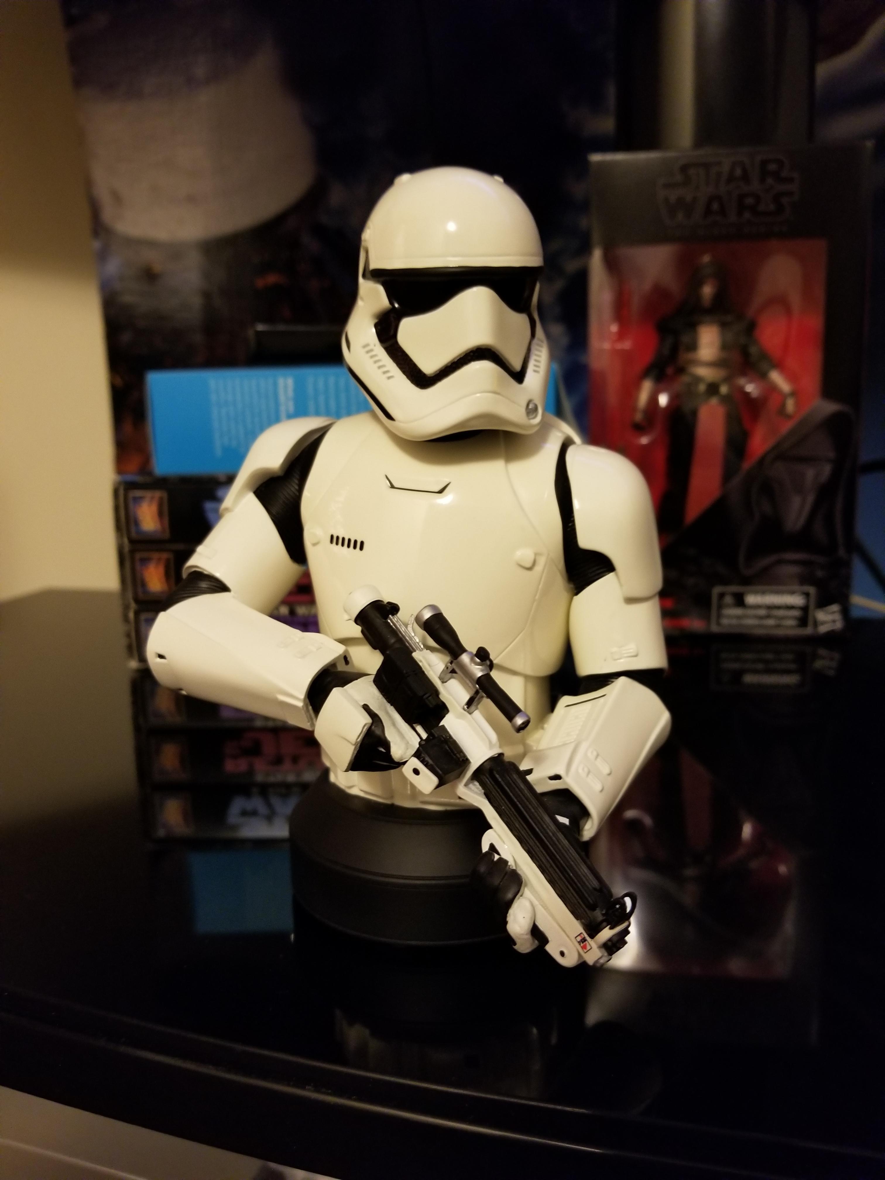 My First Order Stormtrooper mini bust from Gentle Giant. r