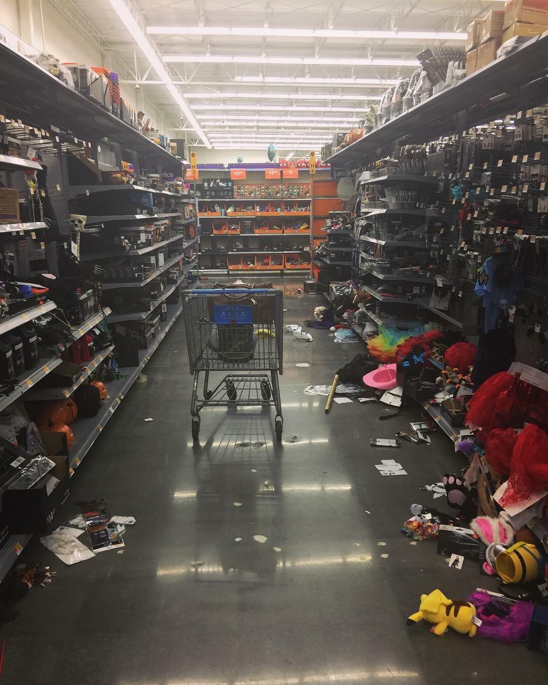 The Halloween aisle in Walmart is looking pretty spooky r/pics