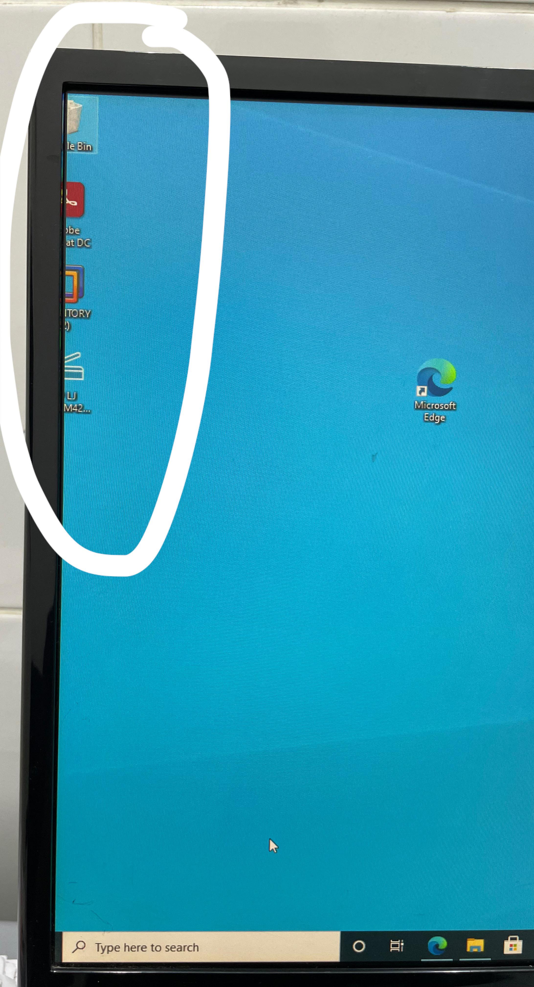 Screen is partially seen and my boss is telling me to fix it or buy a