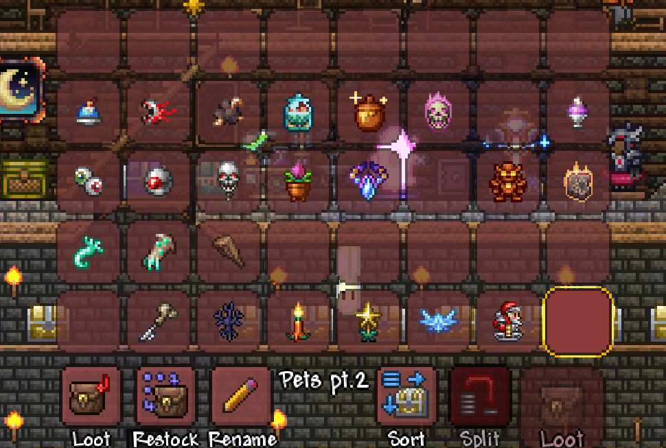 Almost finished with my boss pet chest r/Terraria