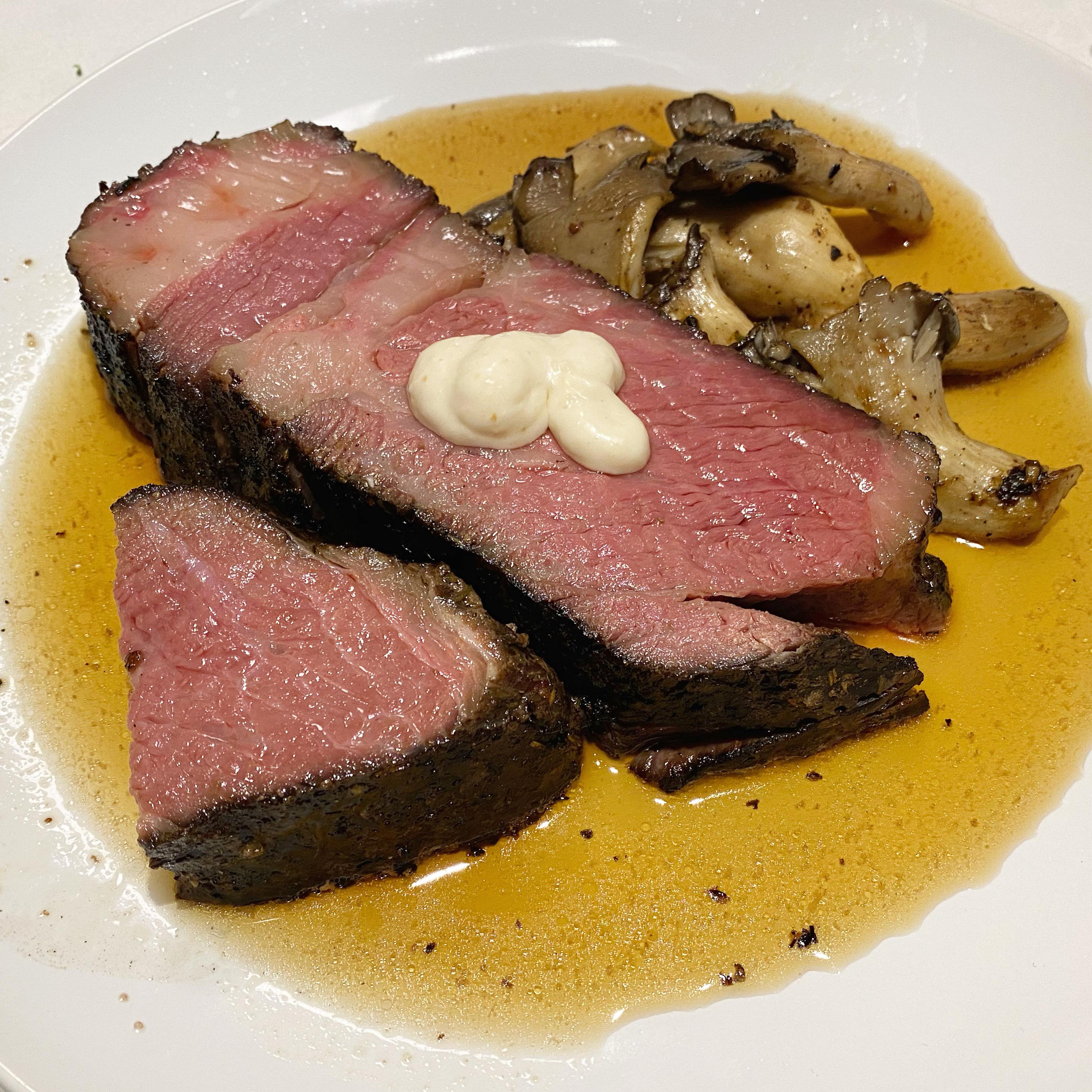 USDA prime chuck roast that tastes like prime rib. 130°F for 28 hours