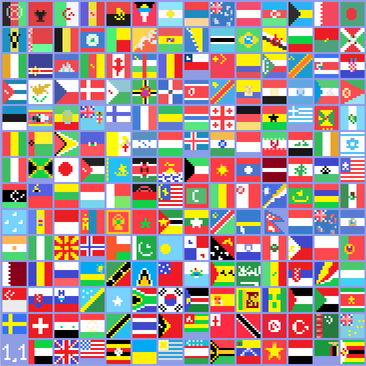 Basically every flag on pixel art r/PixelArt