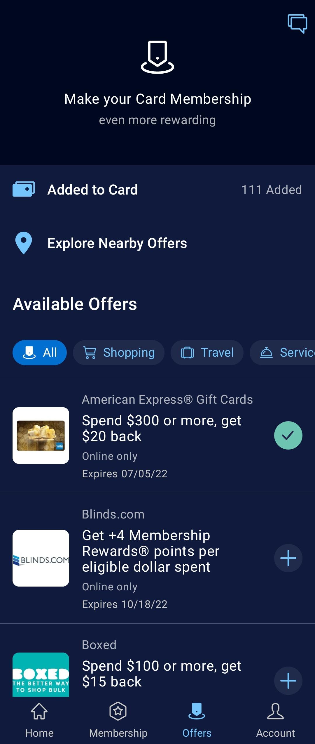 Amex Offer, Spend 300 or more on Amex Gift Card, get 20 back r/amex