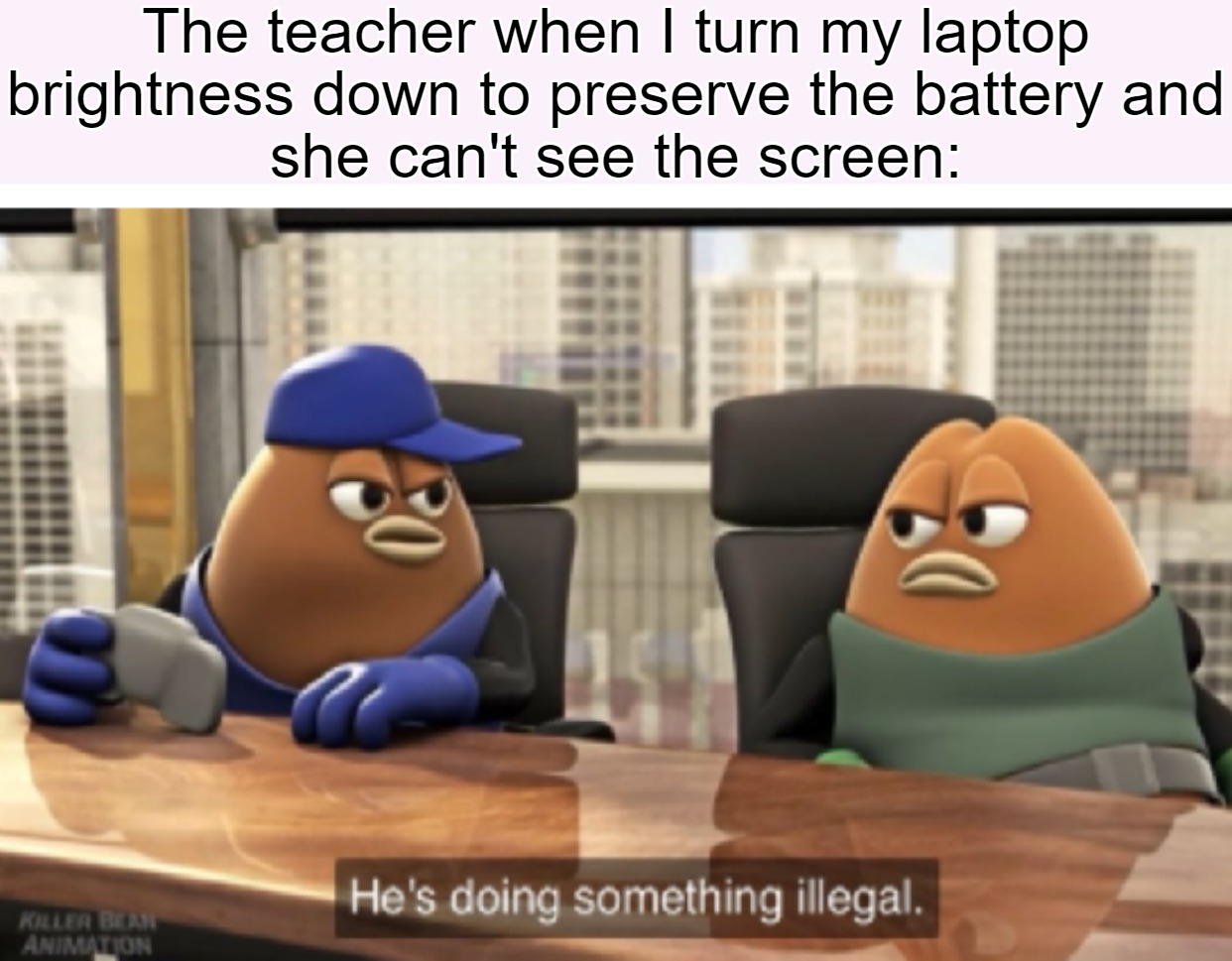 "I need to be able to see the screen!" r/memes