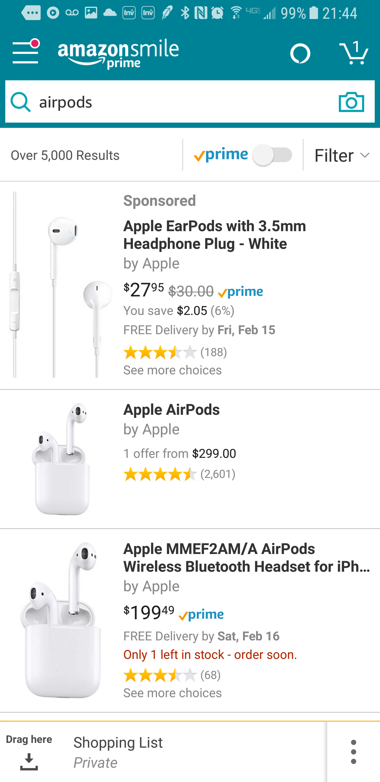 Customer "Can you price match Amazon for AirPods?" Me "Of course we