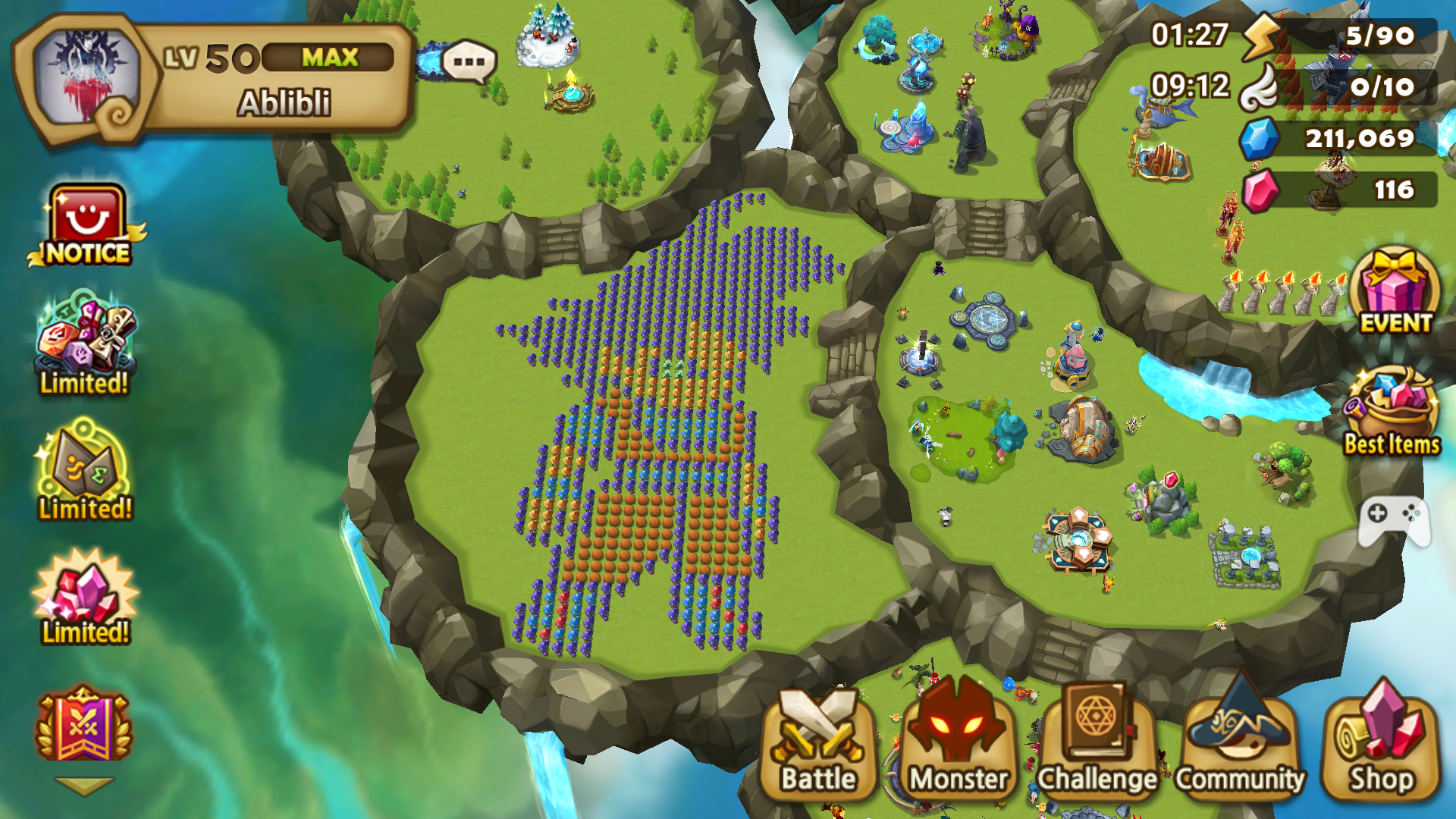 Summoners War Best Island Designs