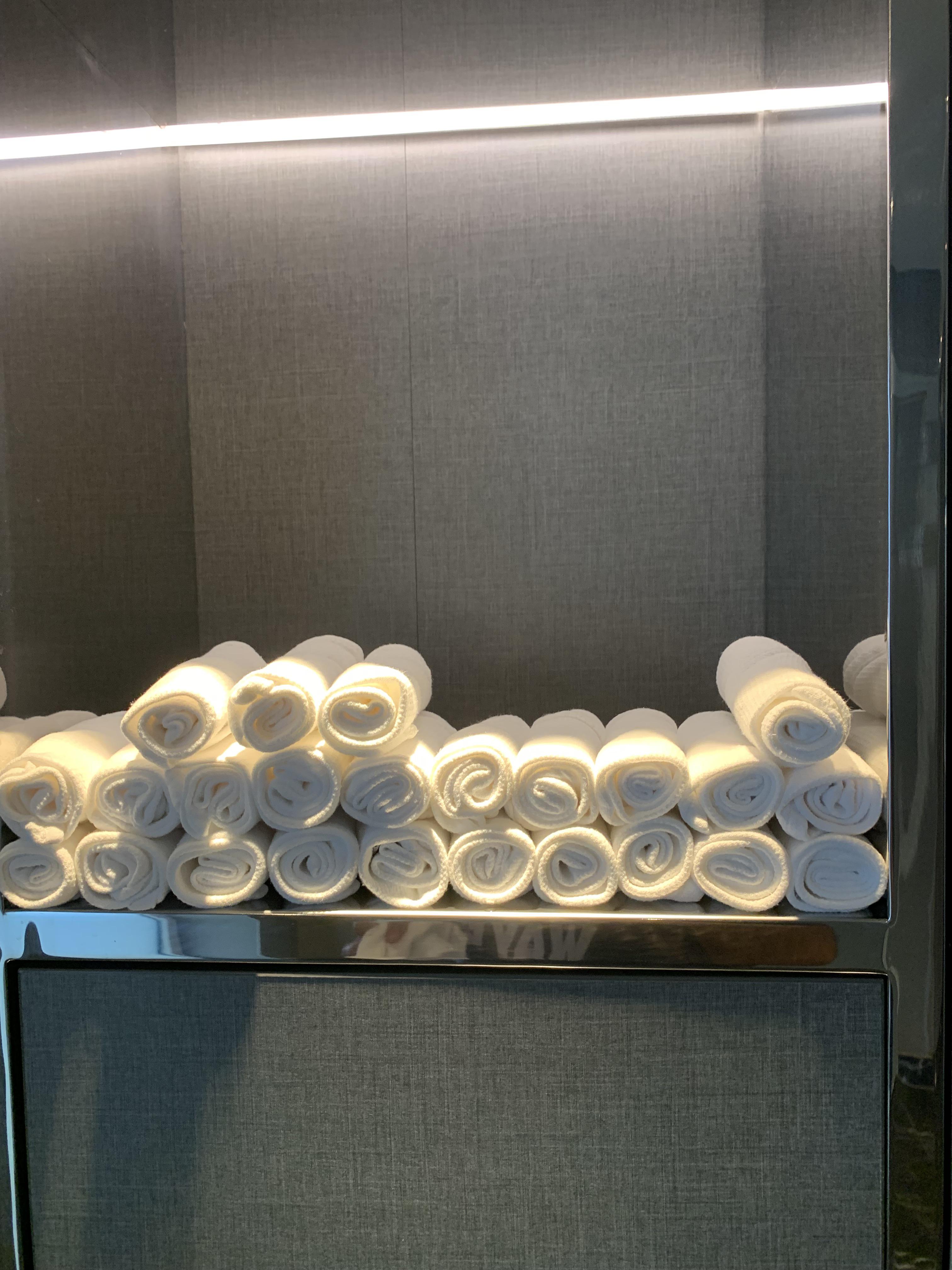 I’m slowly seeing more public restrooms offer towels to dry hands