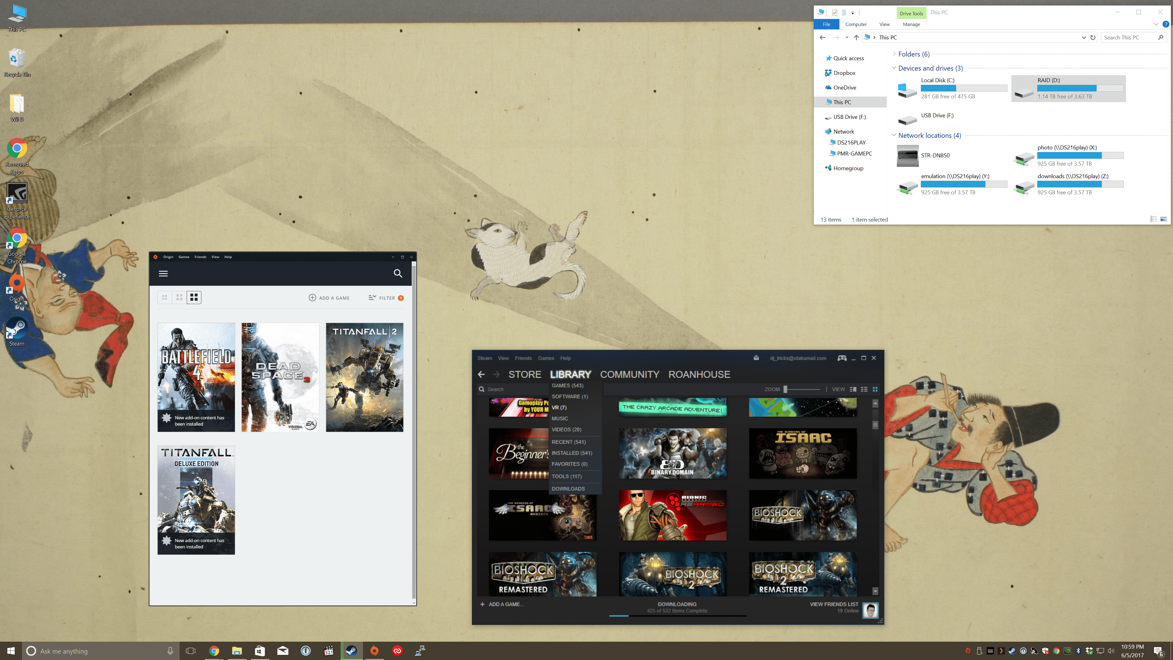 Setup my Intel raid controller Raid 5 and proceeded to install every PC