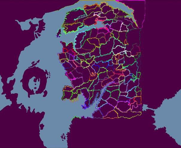 Planned Warhammer 3 Global Campaign map from the Russian dataleak that