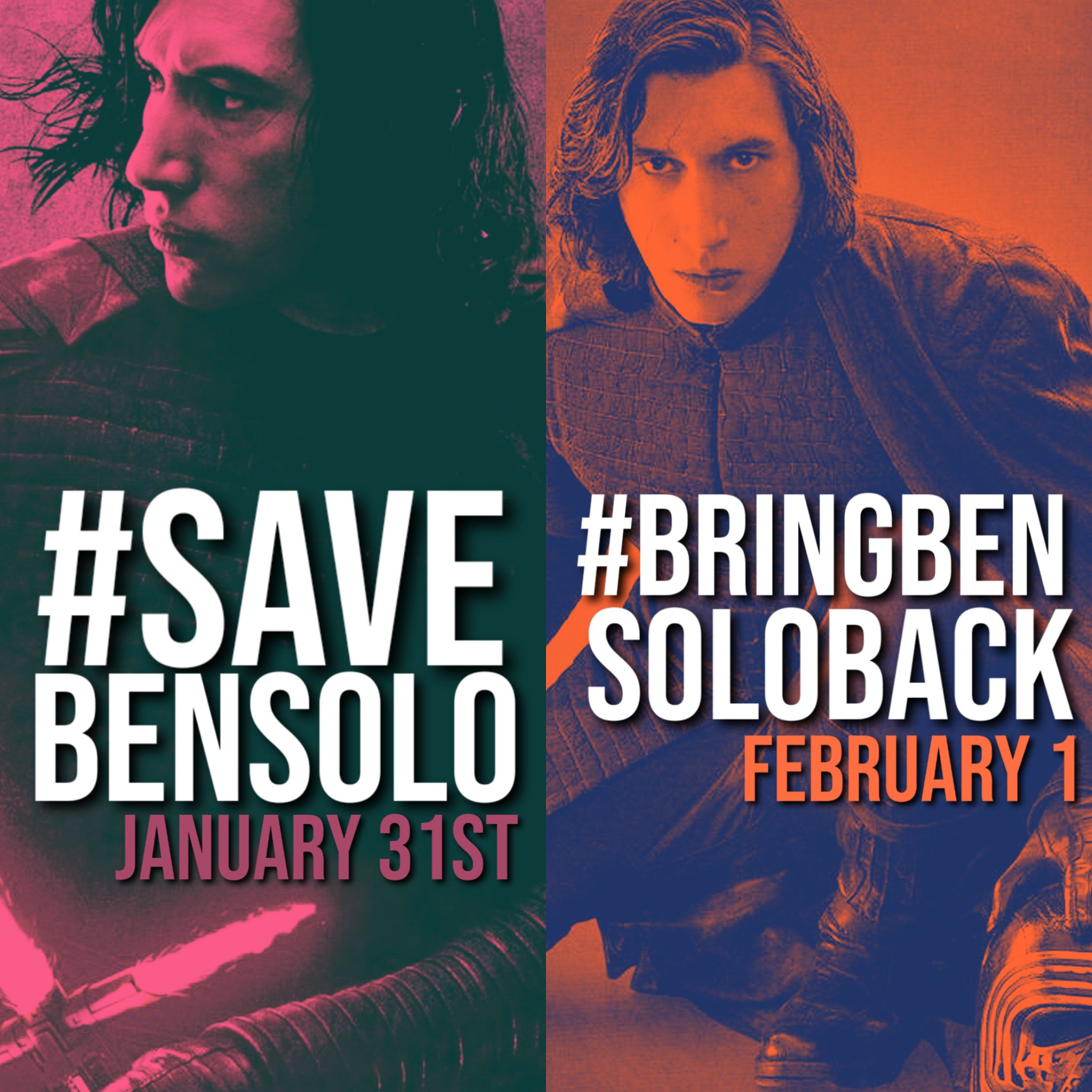New Campaign Dates for Save Ben Solo r/reylo