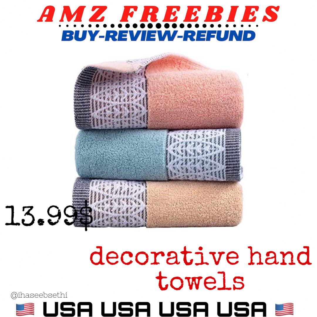 DECORATIVE HAND TOWELS PRICE 13.99 r/AMZreviewTrader