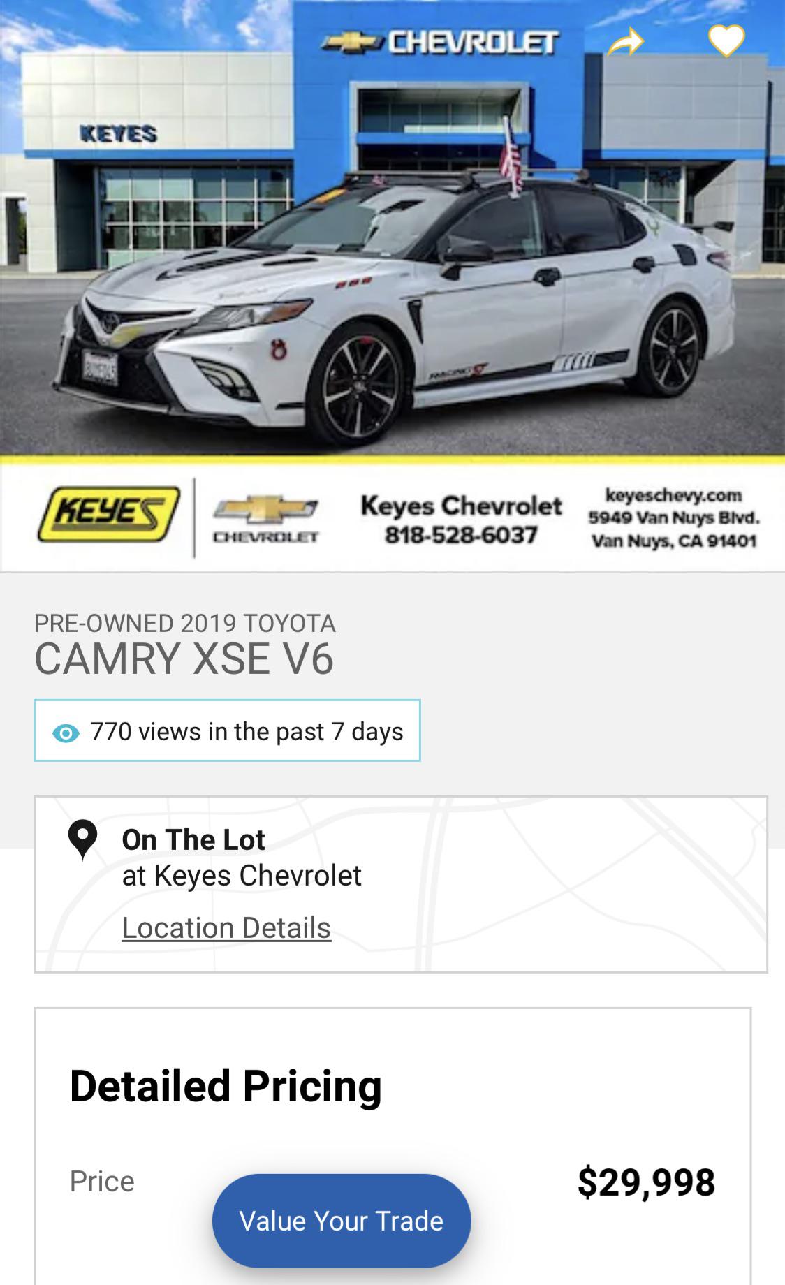 Reputable dealer too! I should get a discount for buying a car this