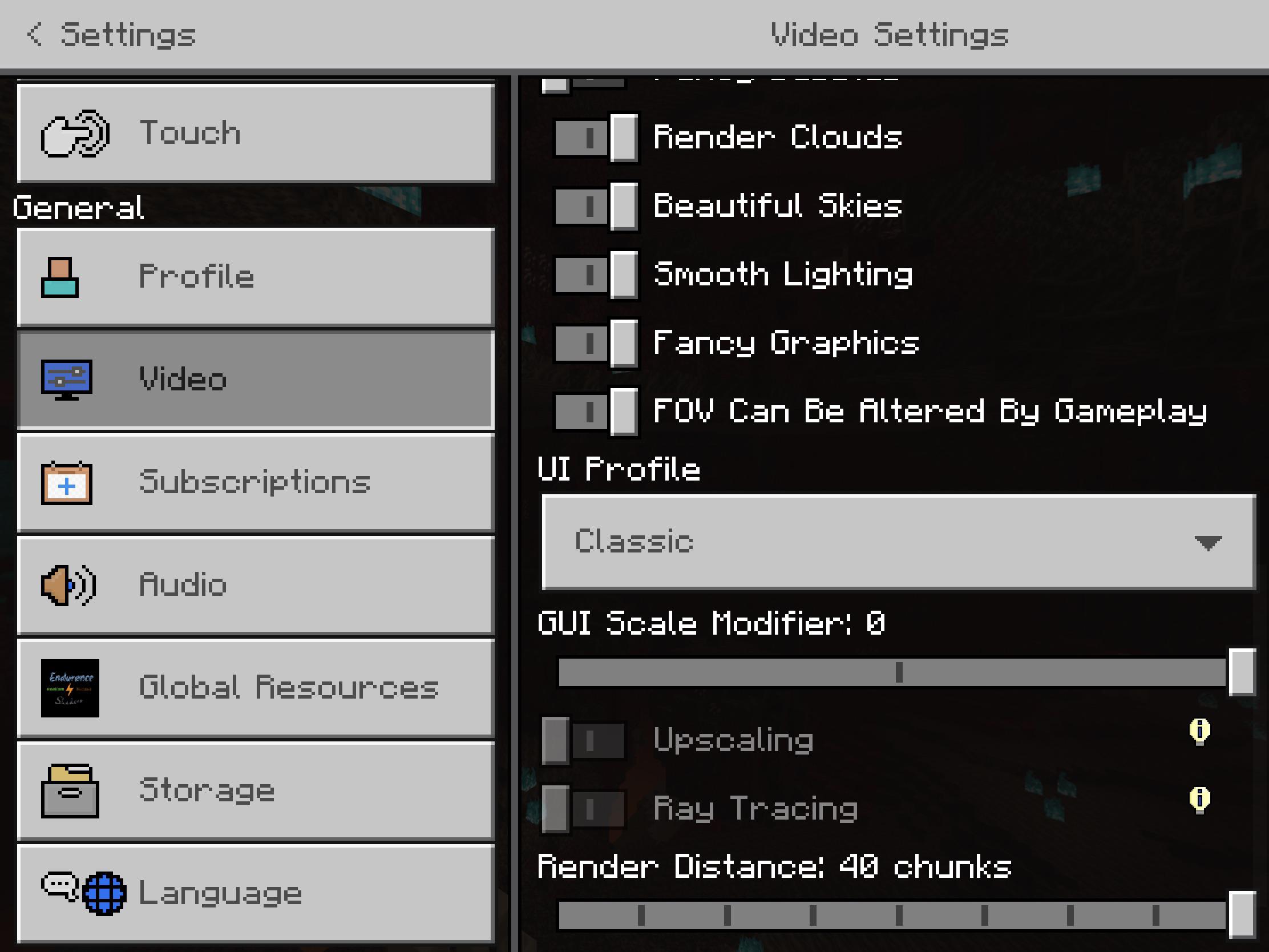 Why does my iPad have an option for upscaling and raytracing? But when