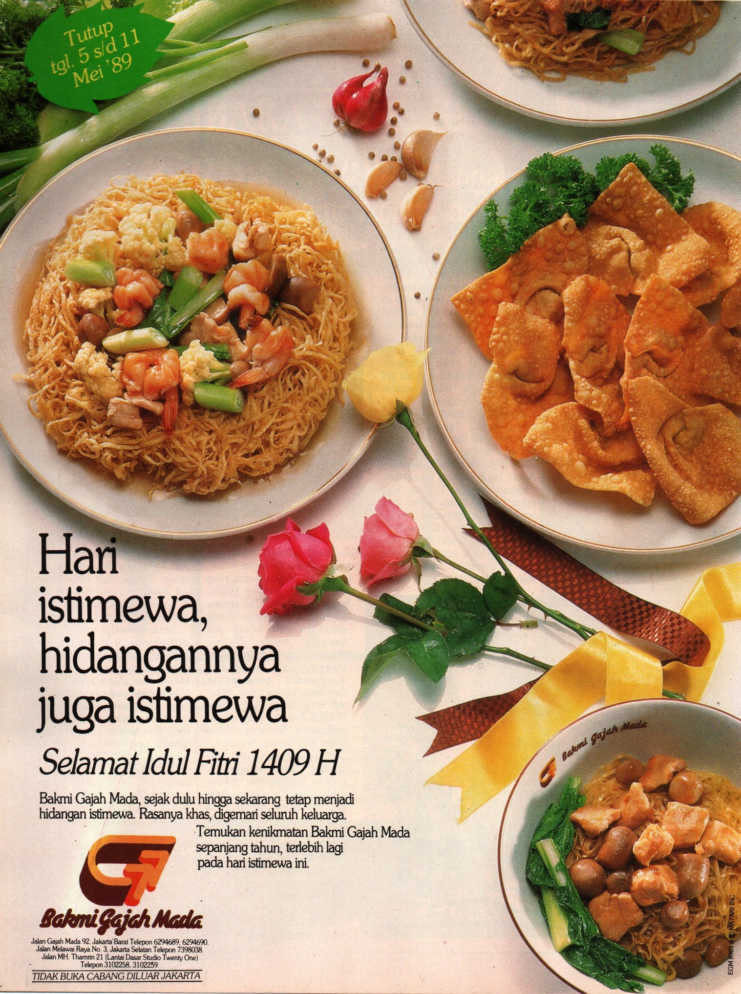 Bakmi Gajah Mada (GM), 1989 indonesia