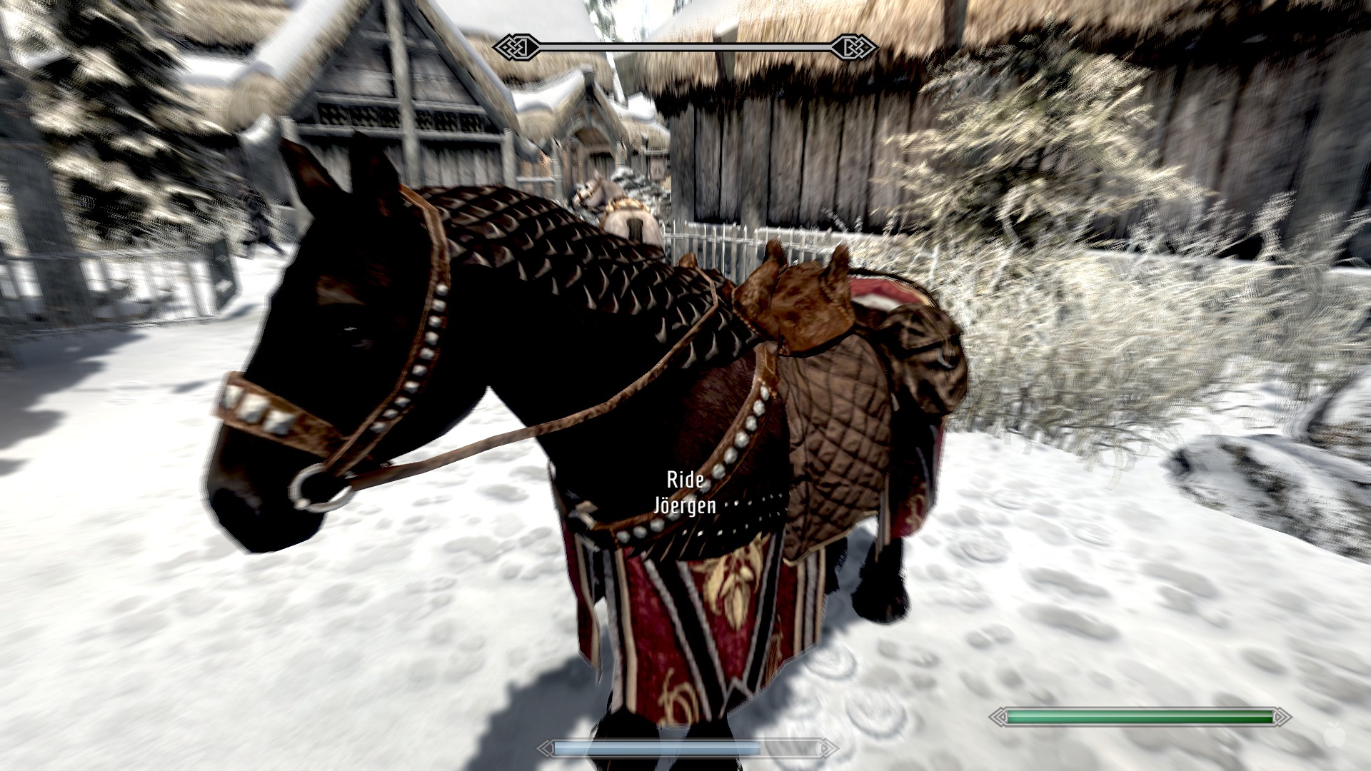 Just bought a horse in Skyrim and named him after the deceased legend