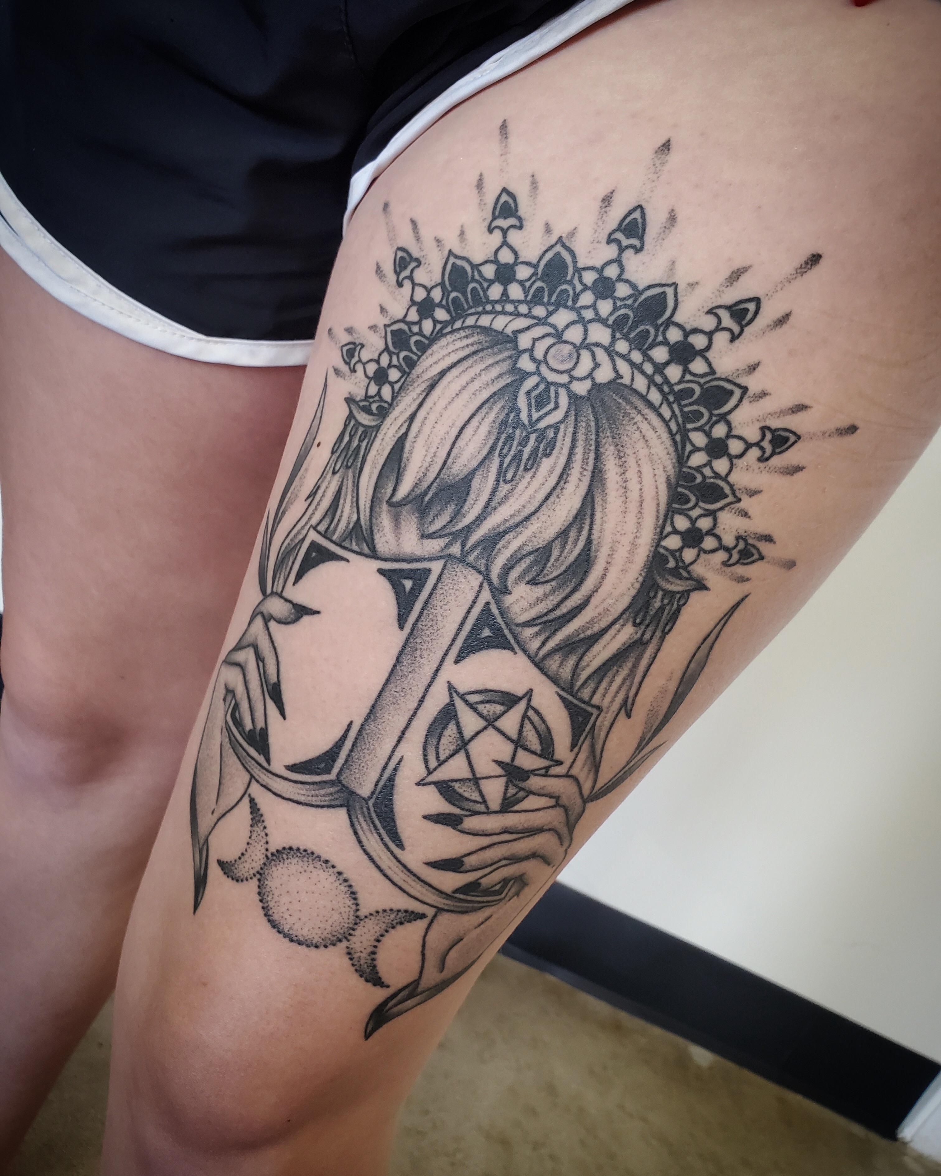 Healed Witch by me. Kevin Daniels at Electric Avenue Tattoo. Austin, TX