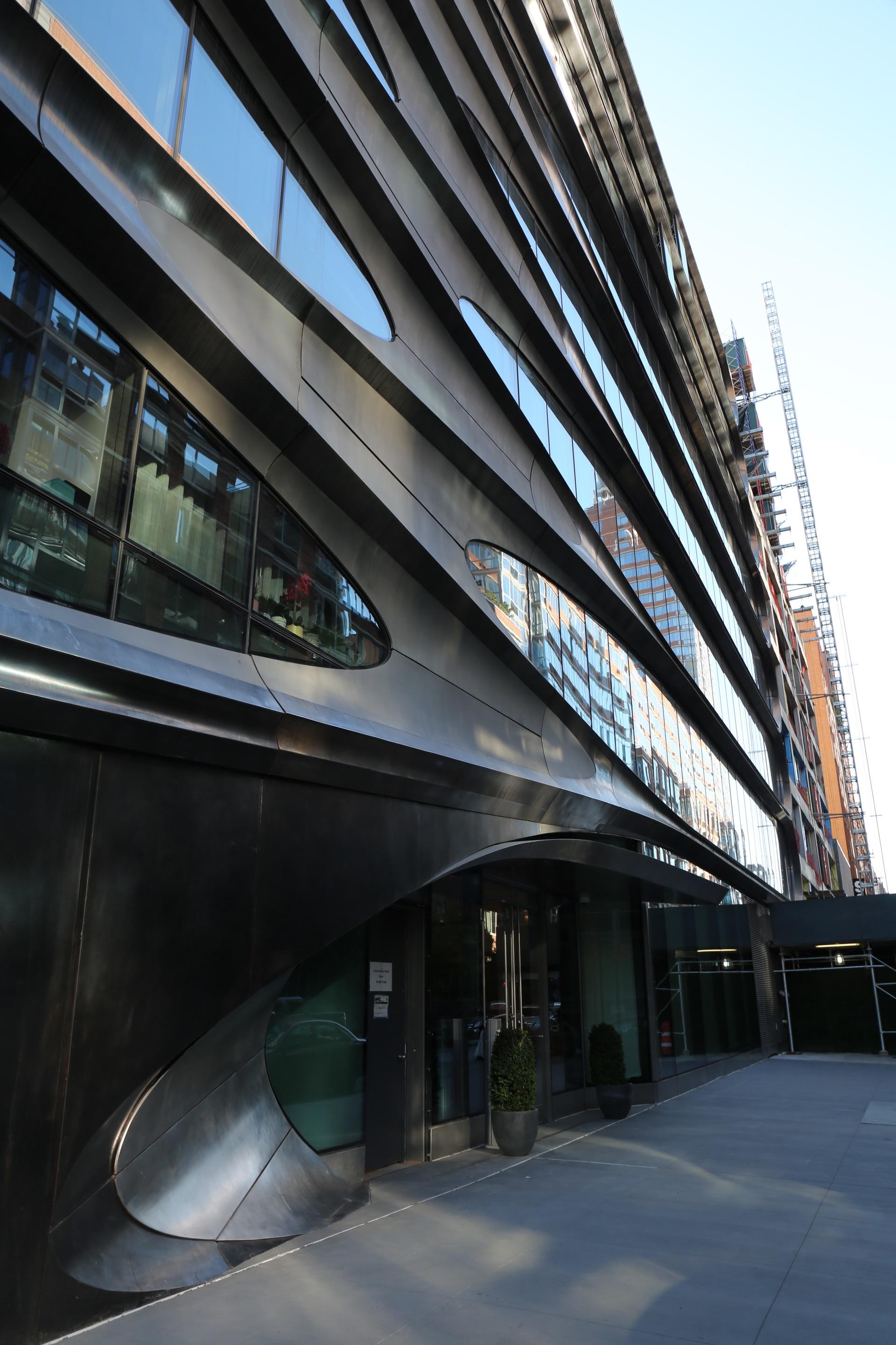 Zaha hadid’s first and last building in New York. It’s a condo building