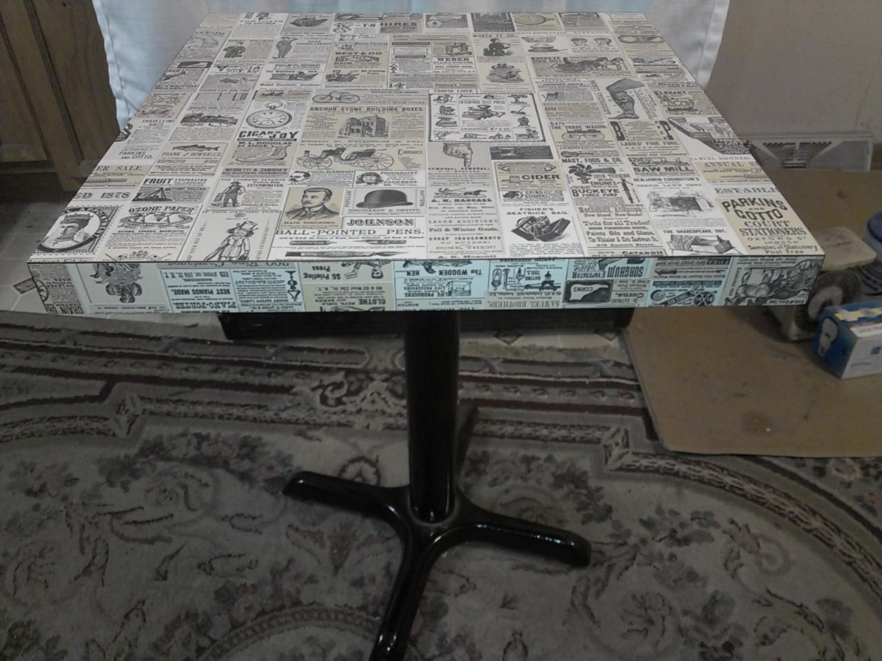 Who remembers the tables with the old classified ads that Wendy's used