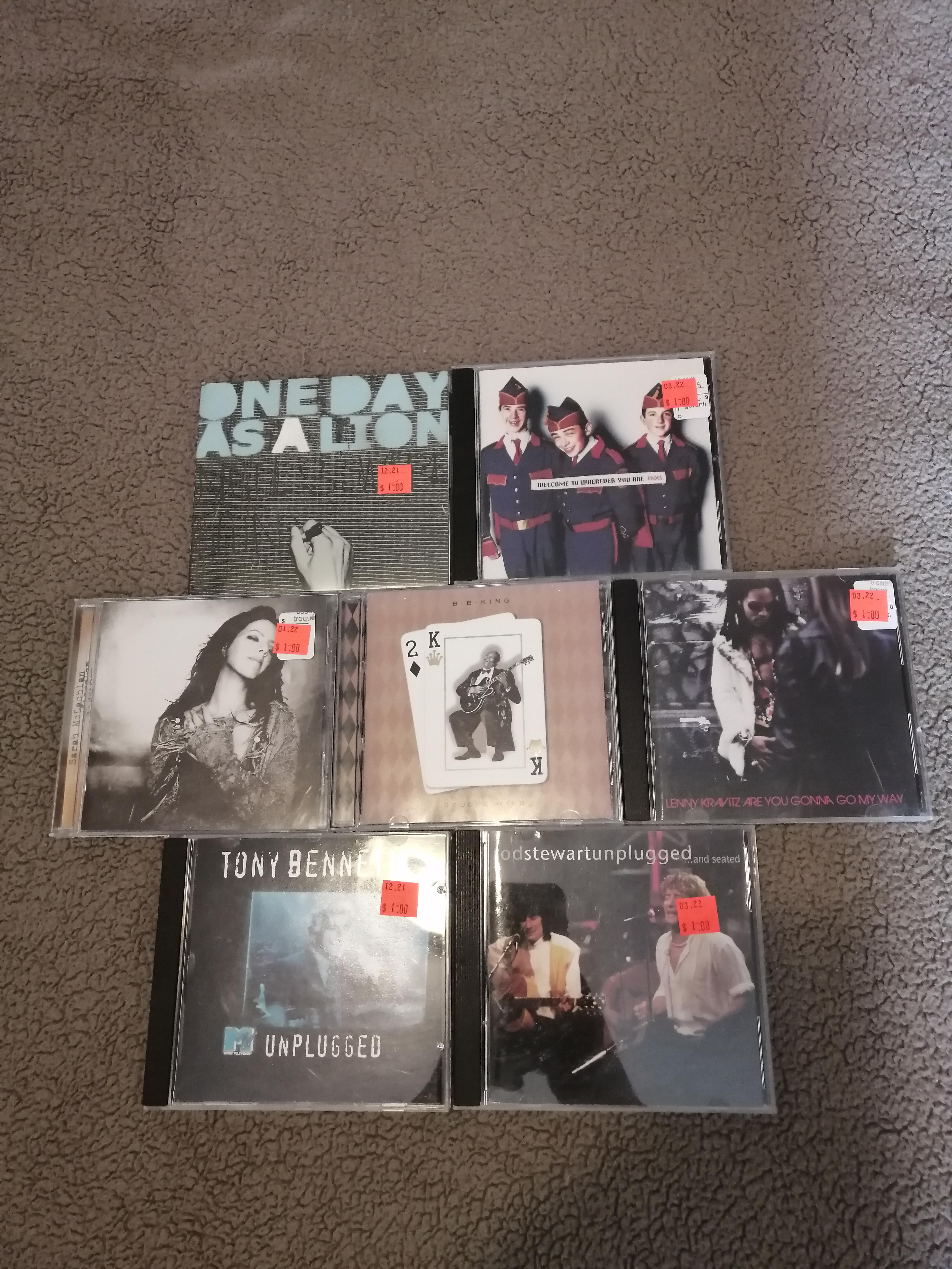 An awesome second hand music shop that I love is closing. It's bitter sweet really. Got these