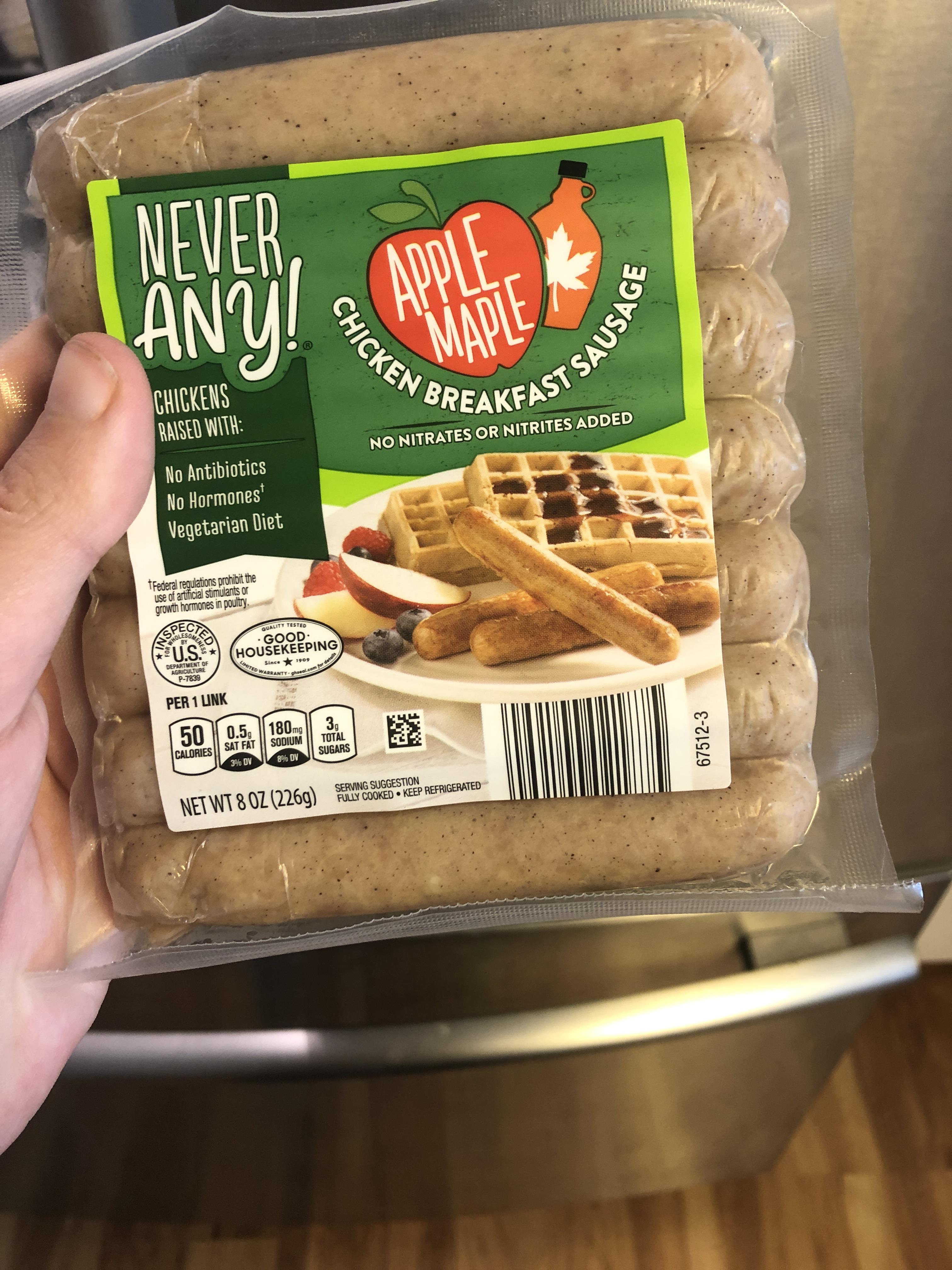 Can we get some love for this Apple Maple chicken sausage? It’s the