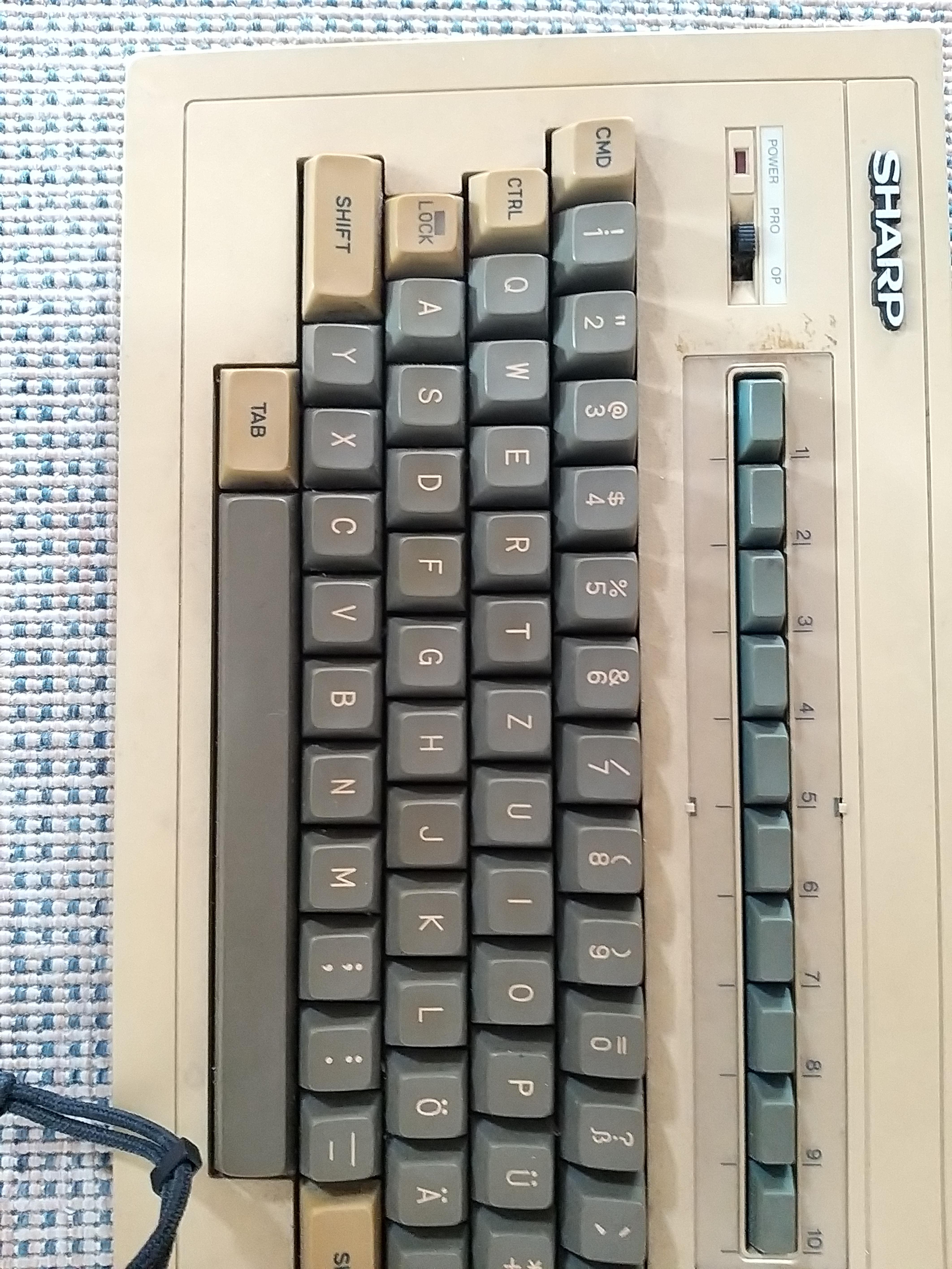 Sharp vintage keyboard r/MechanicalKeyboards