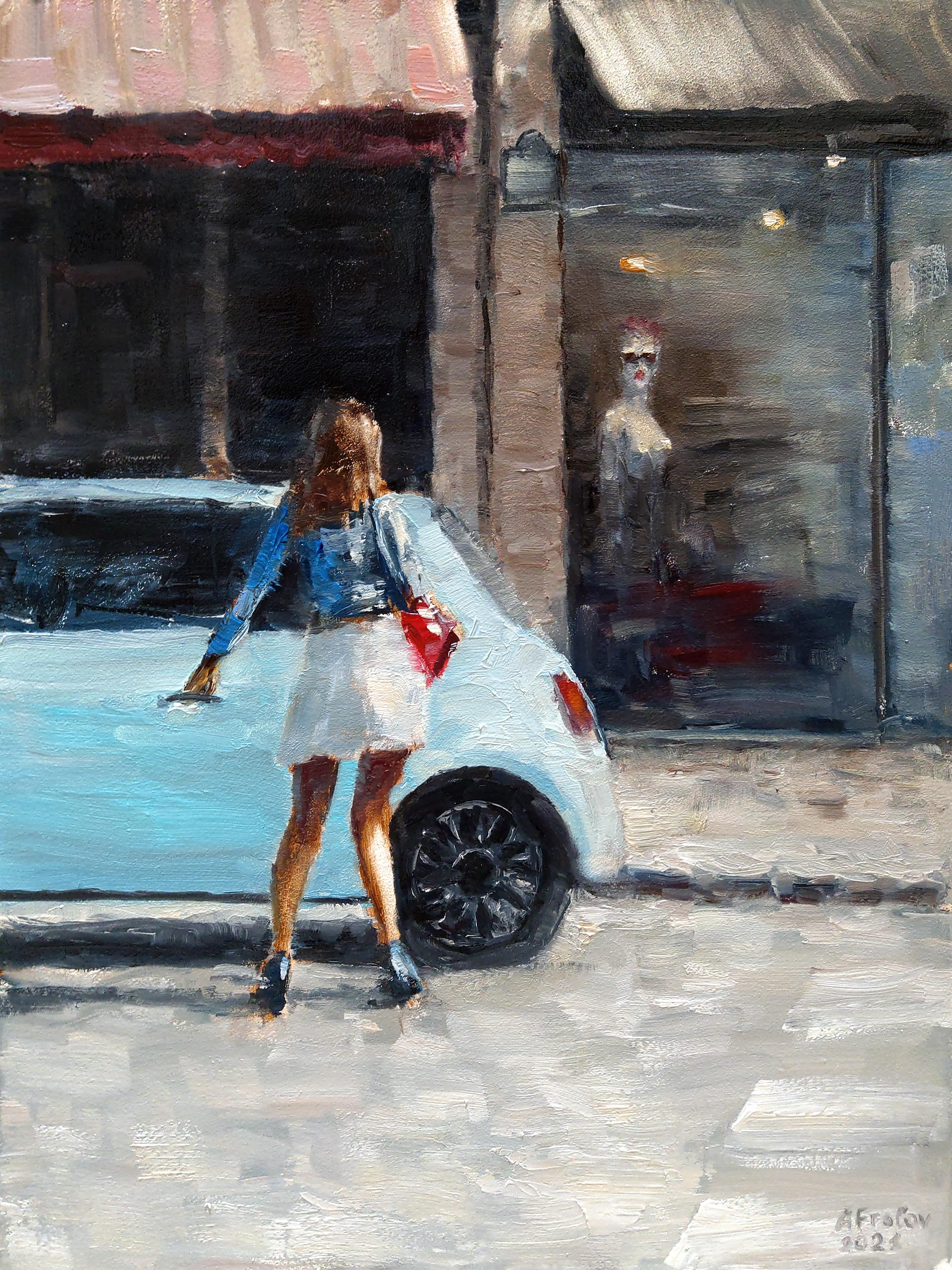 Showcase, My oil painting on hardboard 12''x16'' r/ImaginaryCityscapes