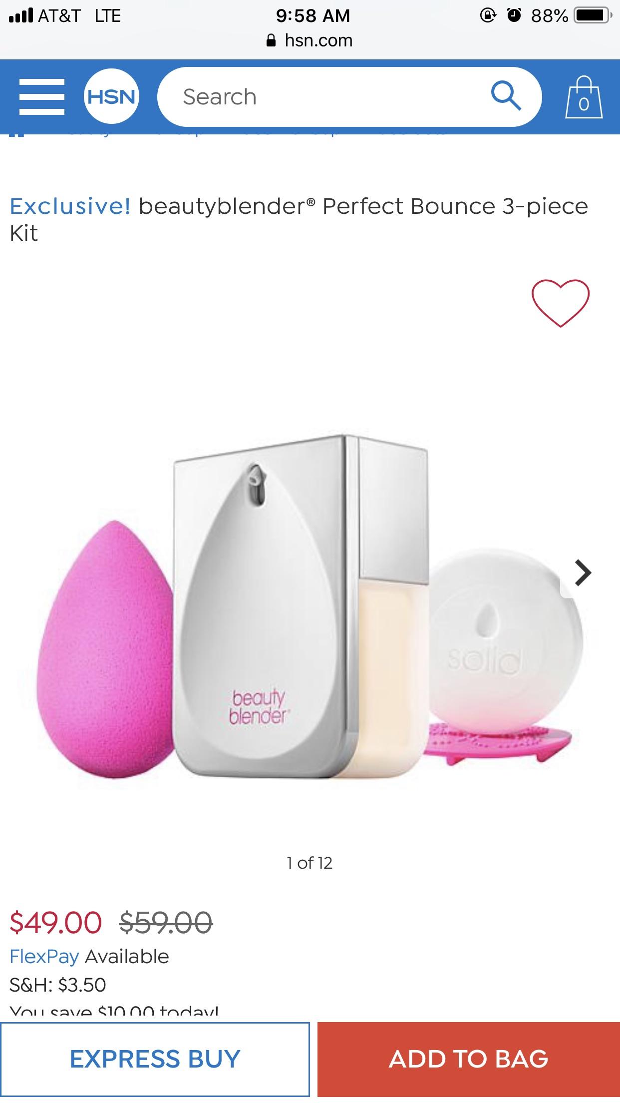 HSN has beauty blender foundation, blender and cleaner for 49. Take an extra 10 off with