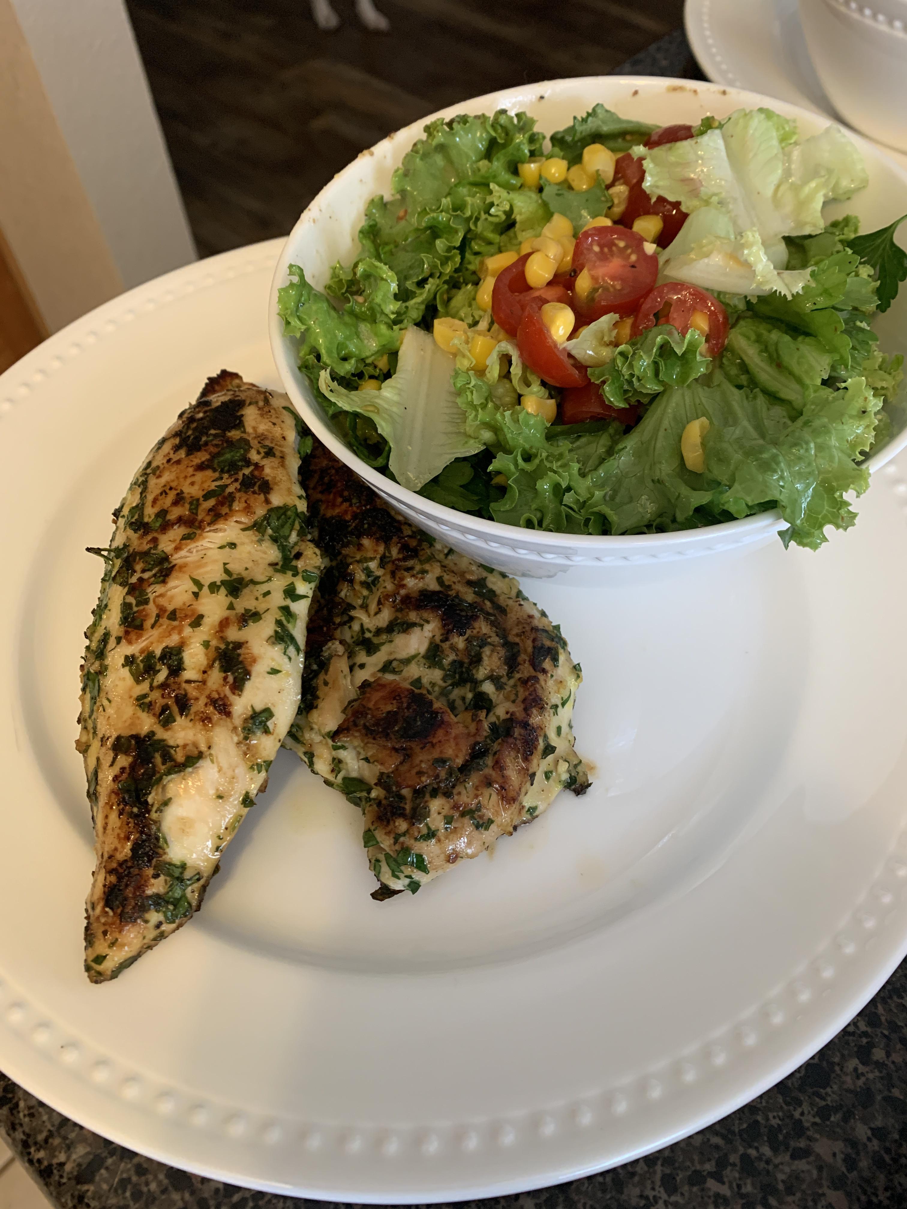 [Homemade] Lemon Parsley Chicken r/food