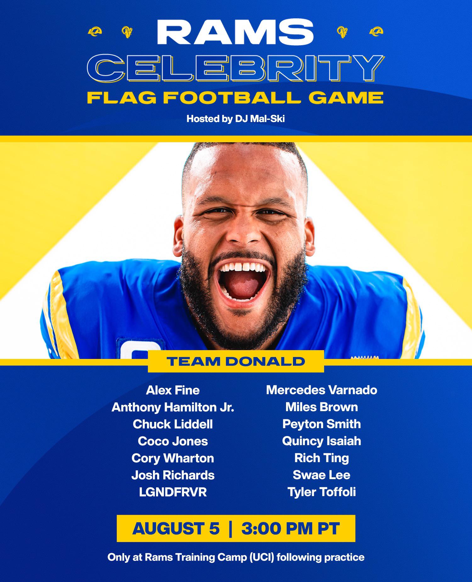 Mercedes Varnado will be a part of Team Donald at the LA Rams Celebrity