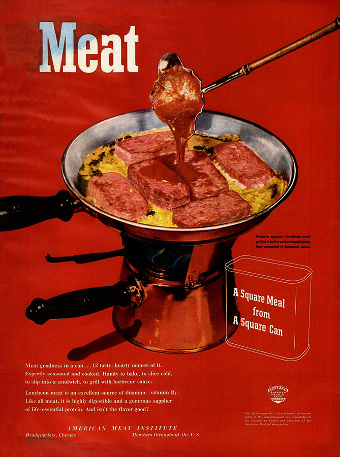 American Meat Institute A Square Meal from A Square Can, 1947 r