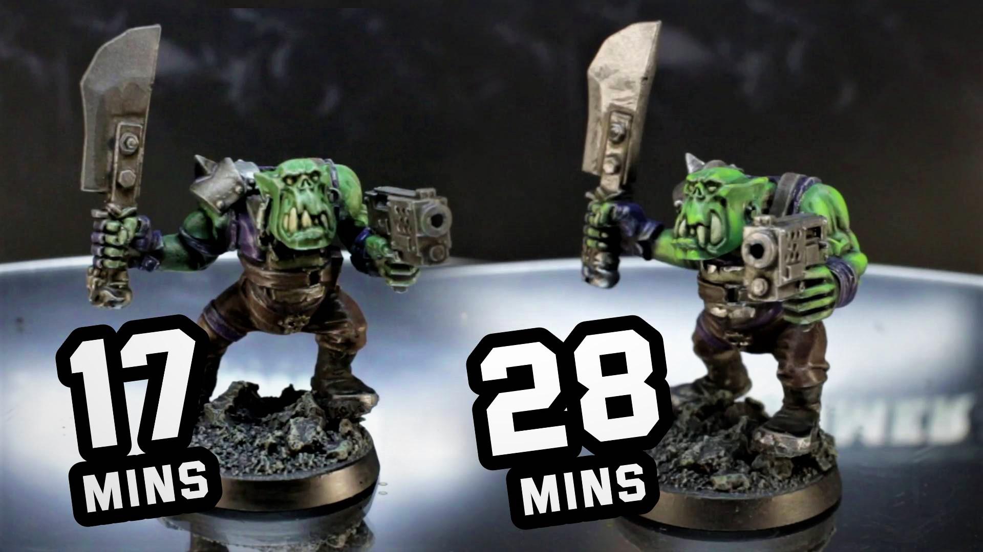 GOTTA GO FAST! I made this speed painting Ork Boyz tutorial. 2 methods