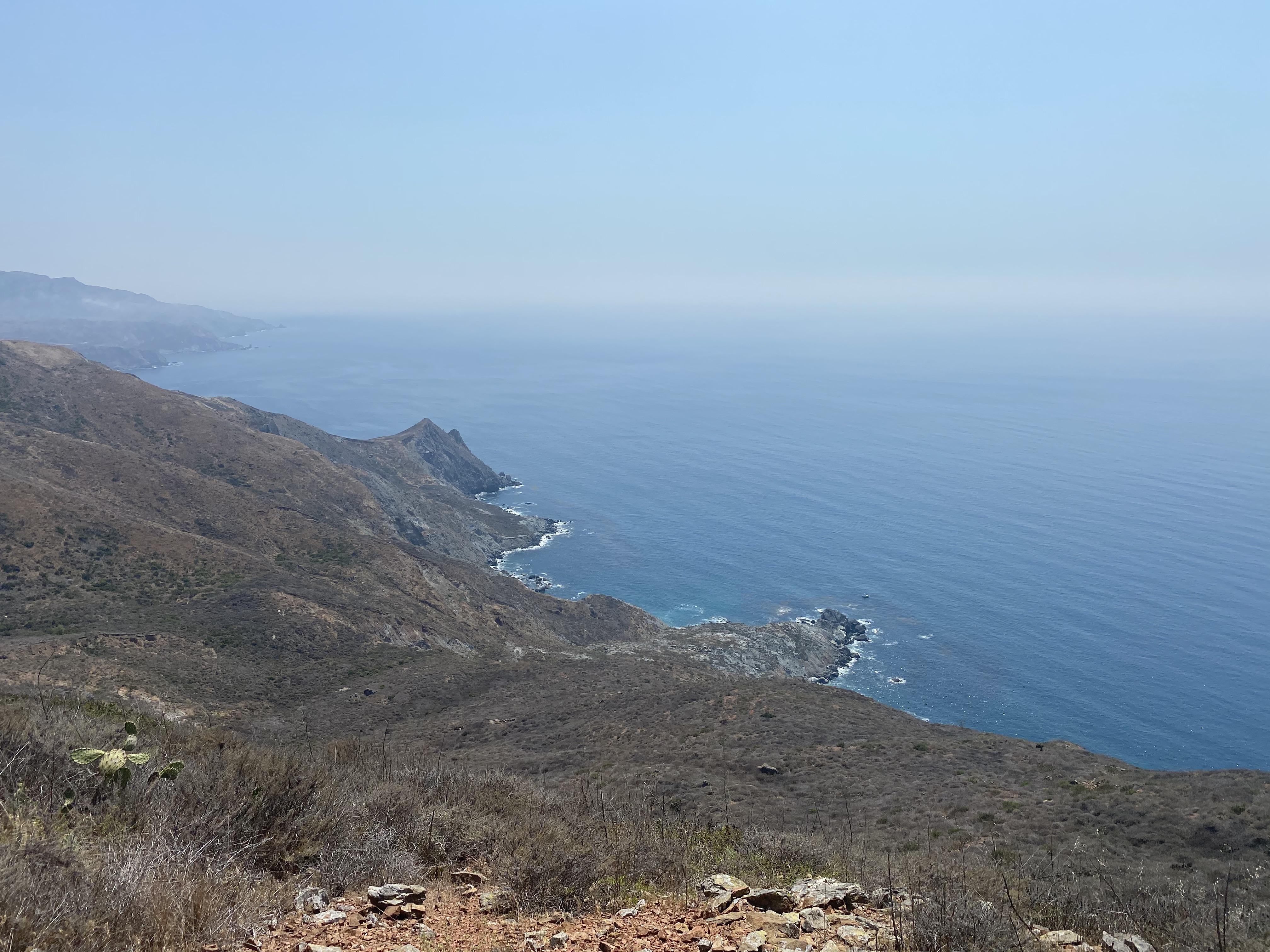 Hiking from Two Harbors to Little Harbor, Catalina Island, CA r