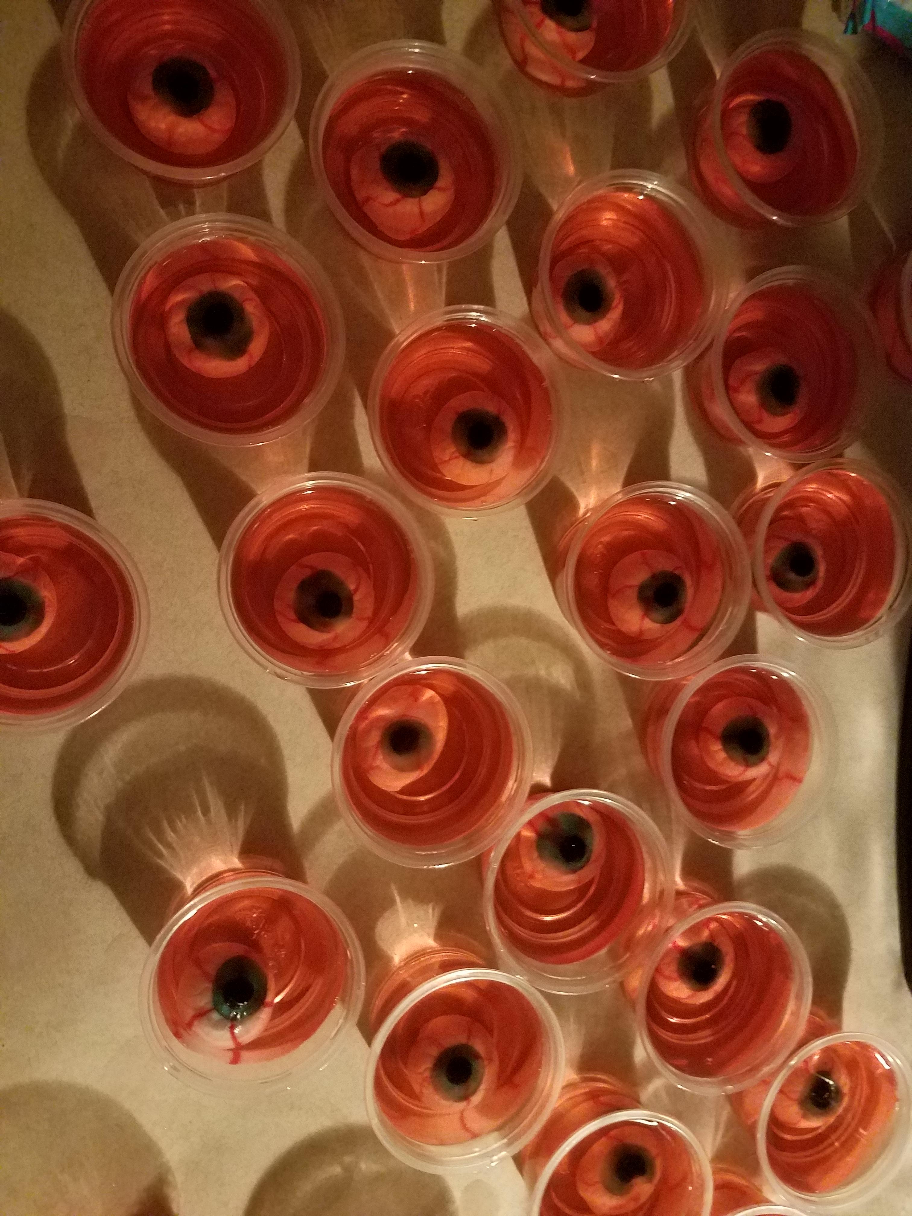 Making jello shots to pass out. Come find us next week! r/hulaween