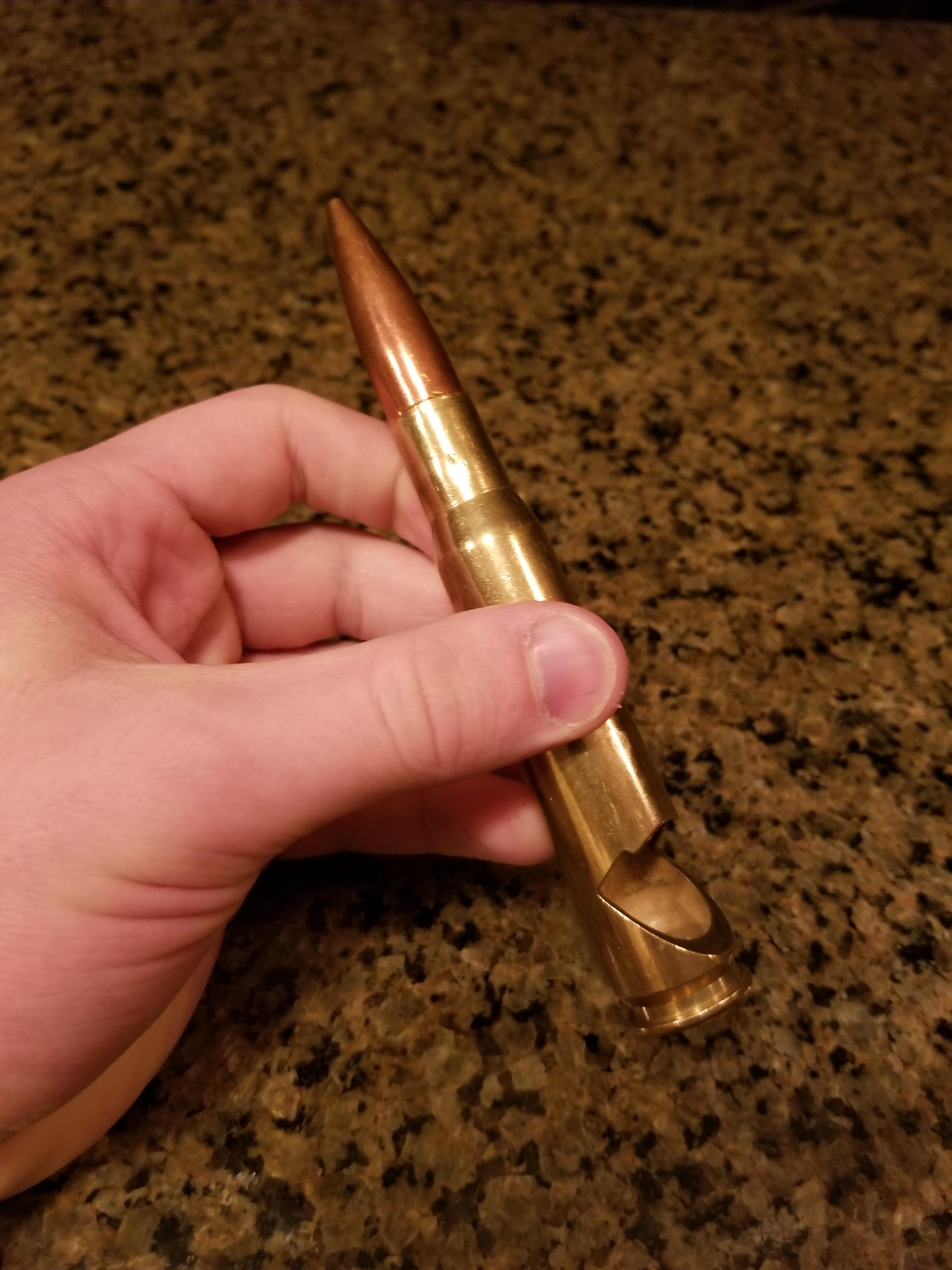 This bottle opener made out of a bullet. r/mildlyinteresting