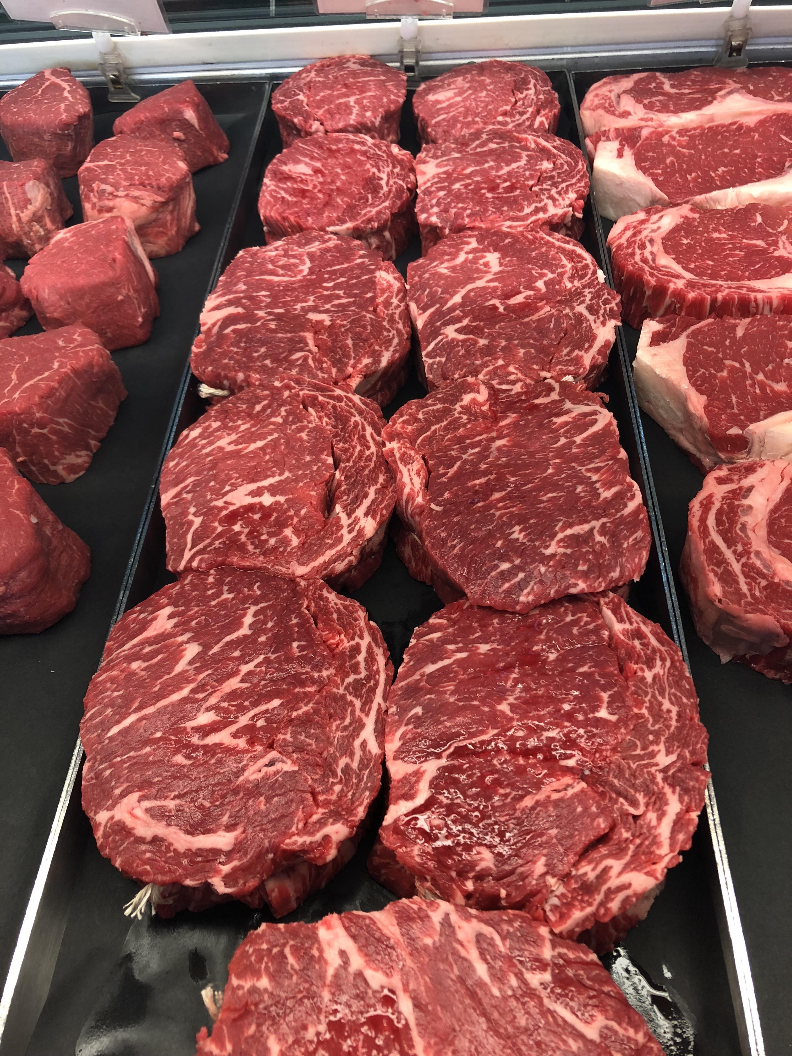 Prime Saratoga ribeye. Take the cap and the eye and tie it back