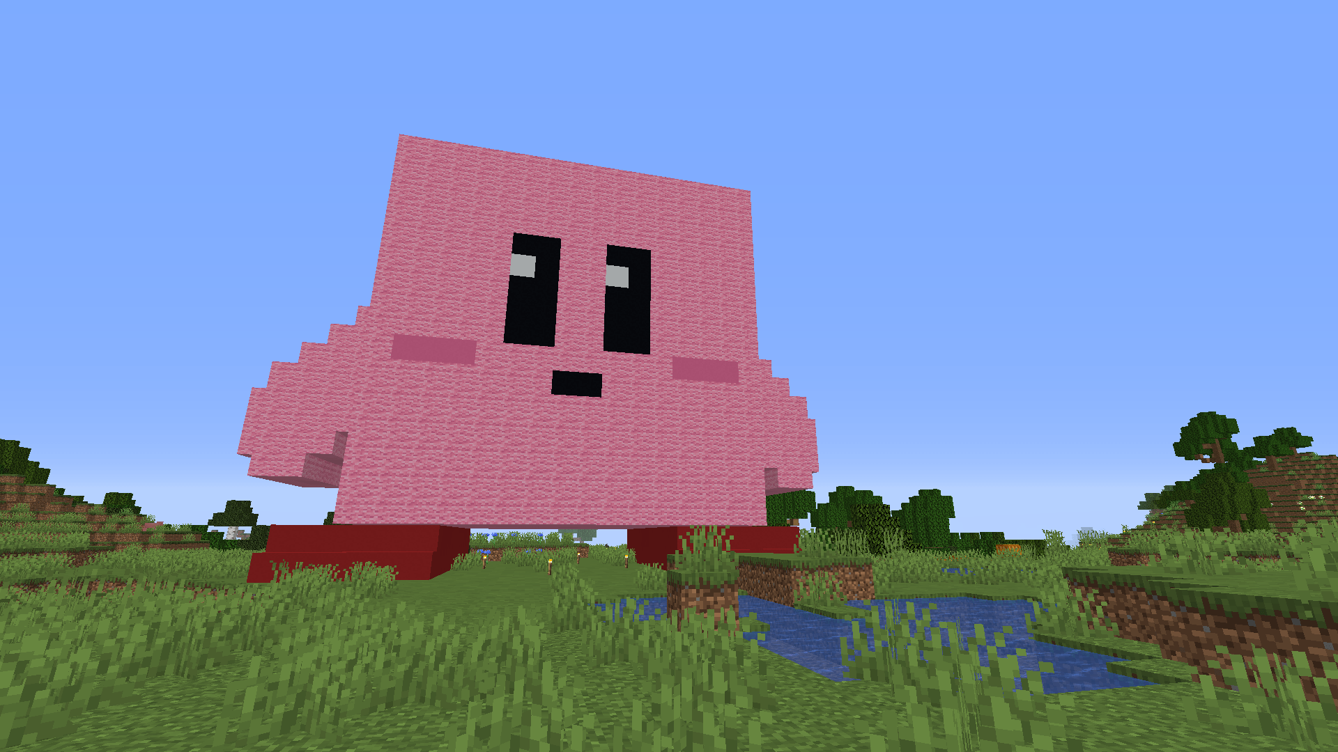 Built the Cube Kirby from Smash in Minecraft! r/Kirby
