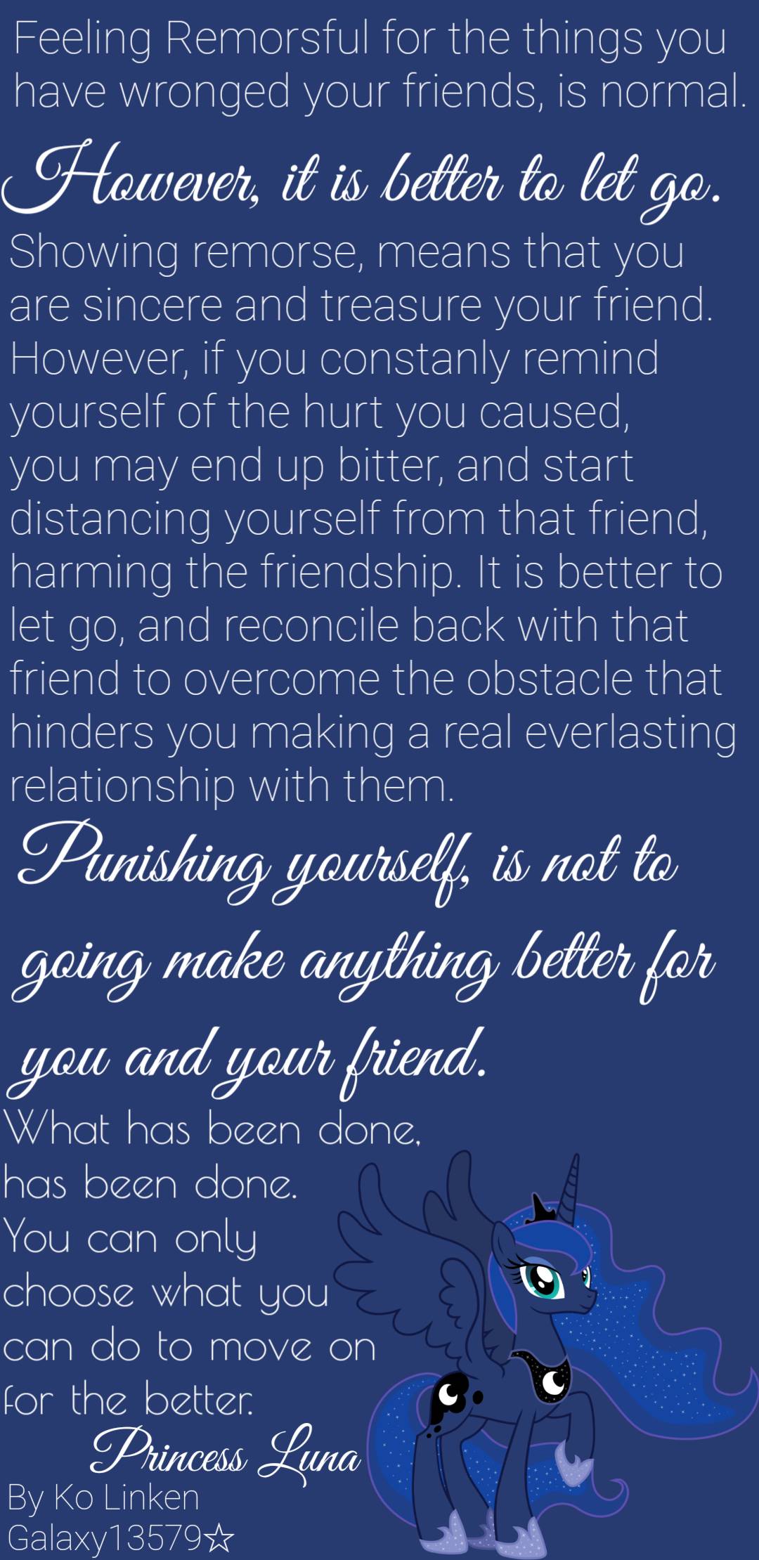 Princess Luna Quote of Remorse r/mylittlepony