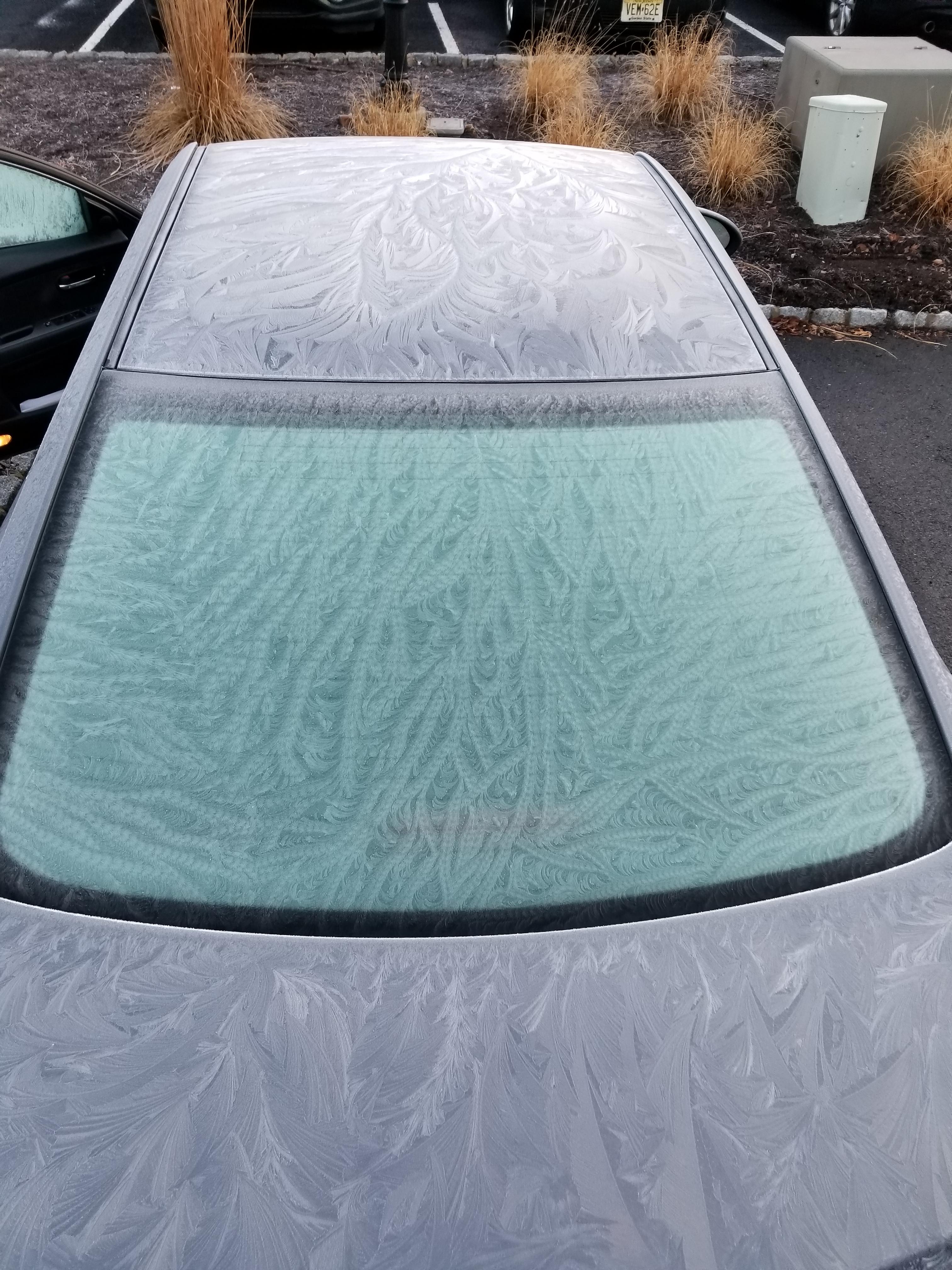 Frost on my car this morning r/pics