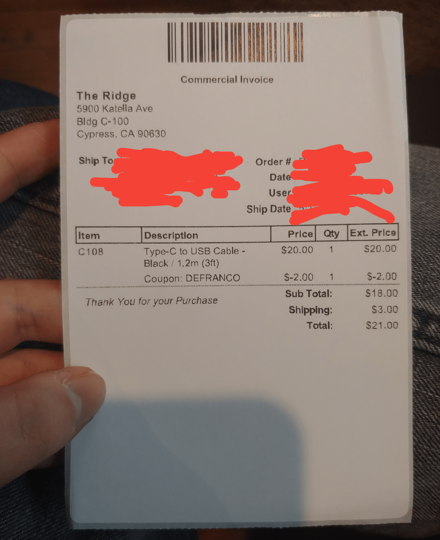 Just a headsup, but coupon code DEFRANCO over at Ridge isn't working or something. I got the 10