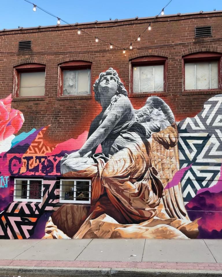 My friend Ben creates incredible murals with spray paint. r/pics