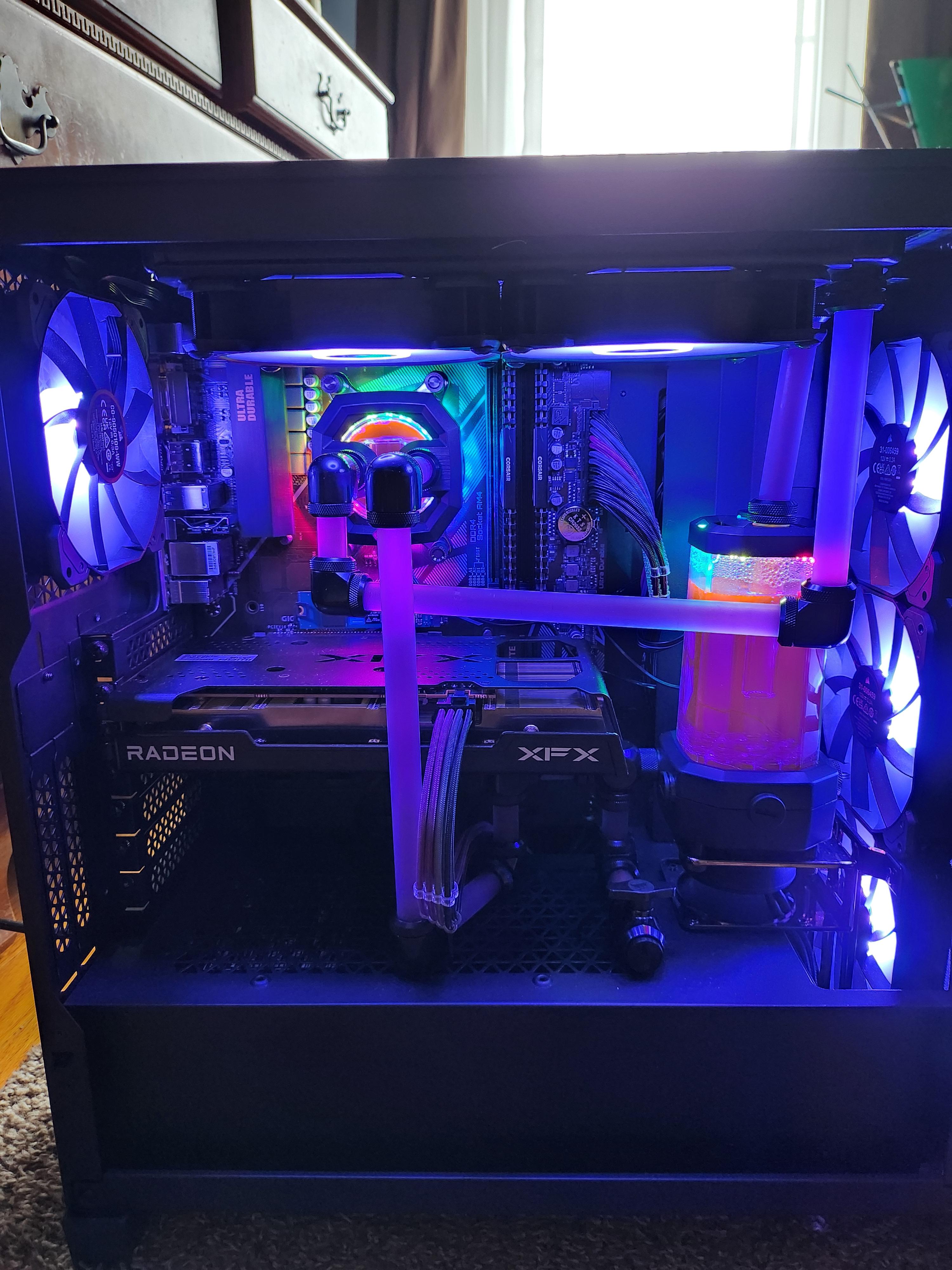 How should I go about taking my custom water cooled PC to college? r