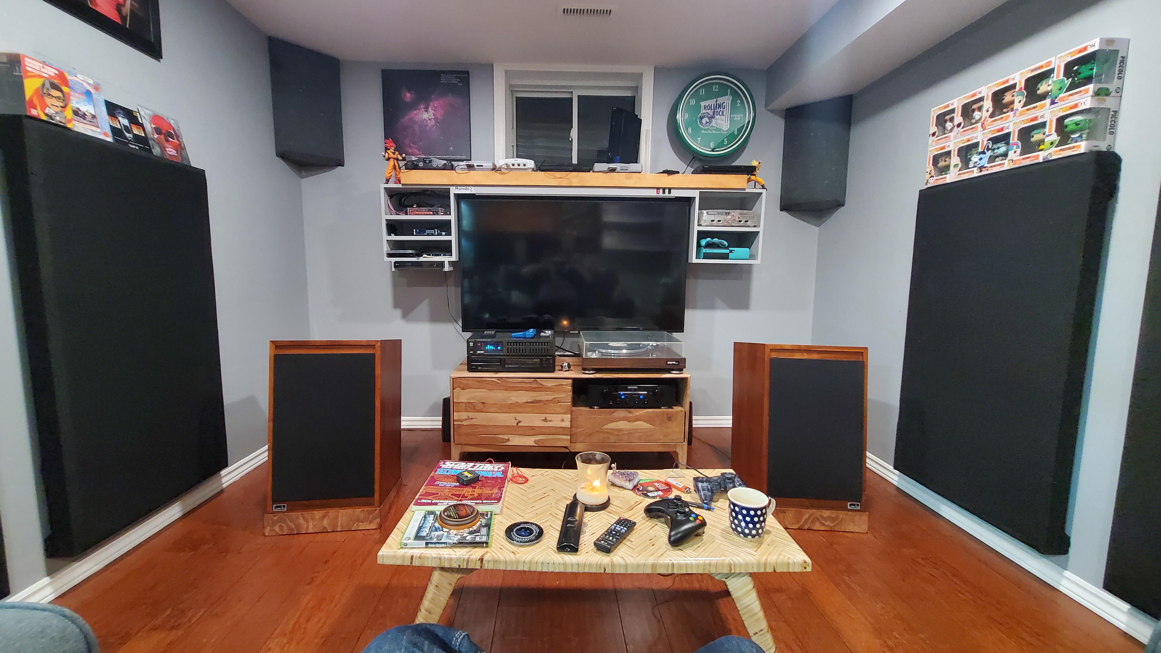 finished up the listening room BudgetAudiophile