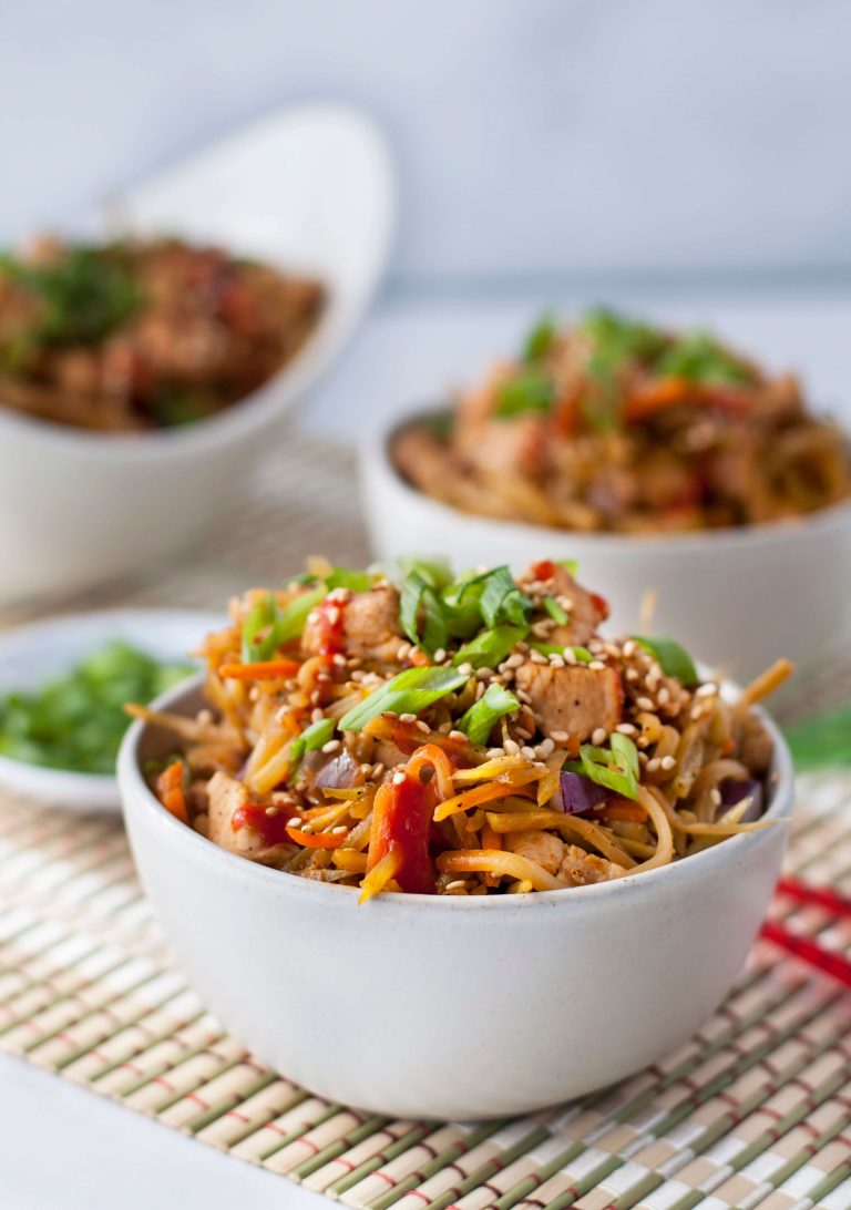 Sesame Chicken Egg Roll in a Bowl r/ketorecipes