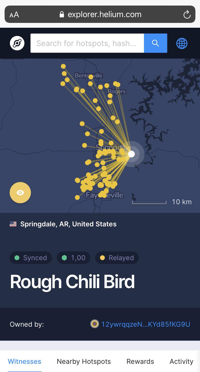 How kan THIS hotspot connect to så many hostspots? Helium range HNT