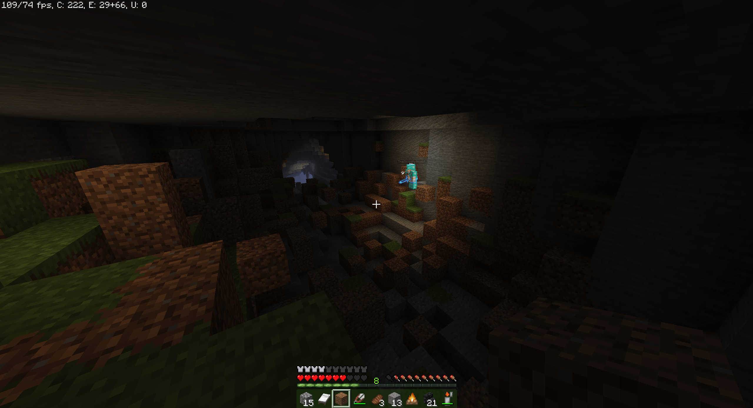 Endermen have been placing dirt blocks under mine and my friend's base