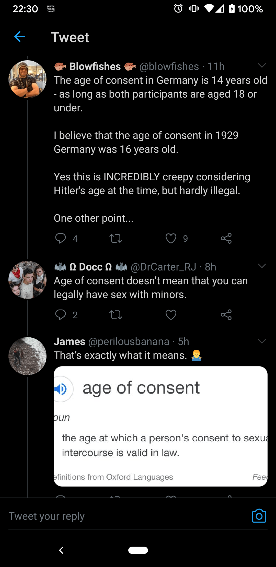 Age of consent doesn’t mean that you can legally have sex with minors
