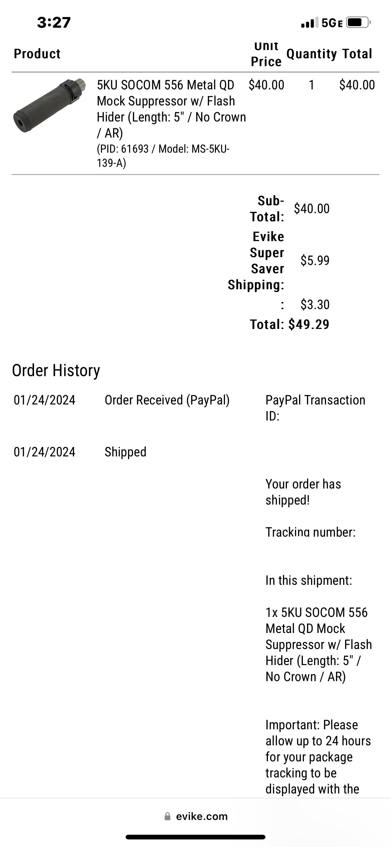 Fastest evike ship i ever had r/airsoft